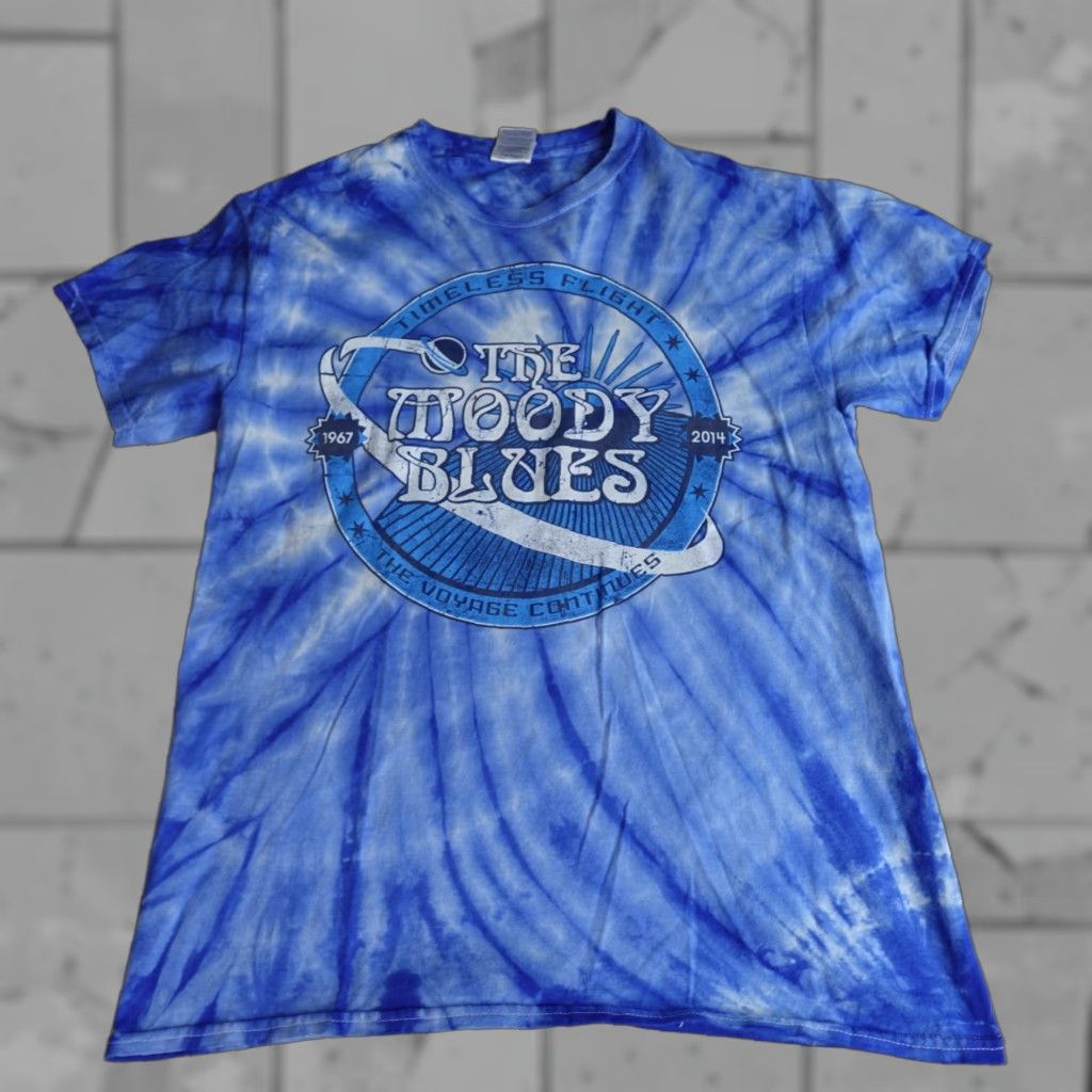 Doublet VINTAGE The Moody Blues Shirt Medium Blue Double Sided Tie Dye 2014 Tour Size US M / EU 48-50 / 2 - 1 Thumbnail