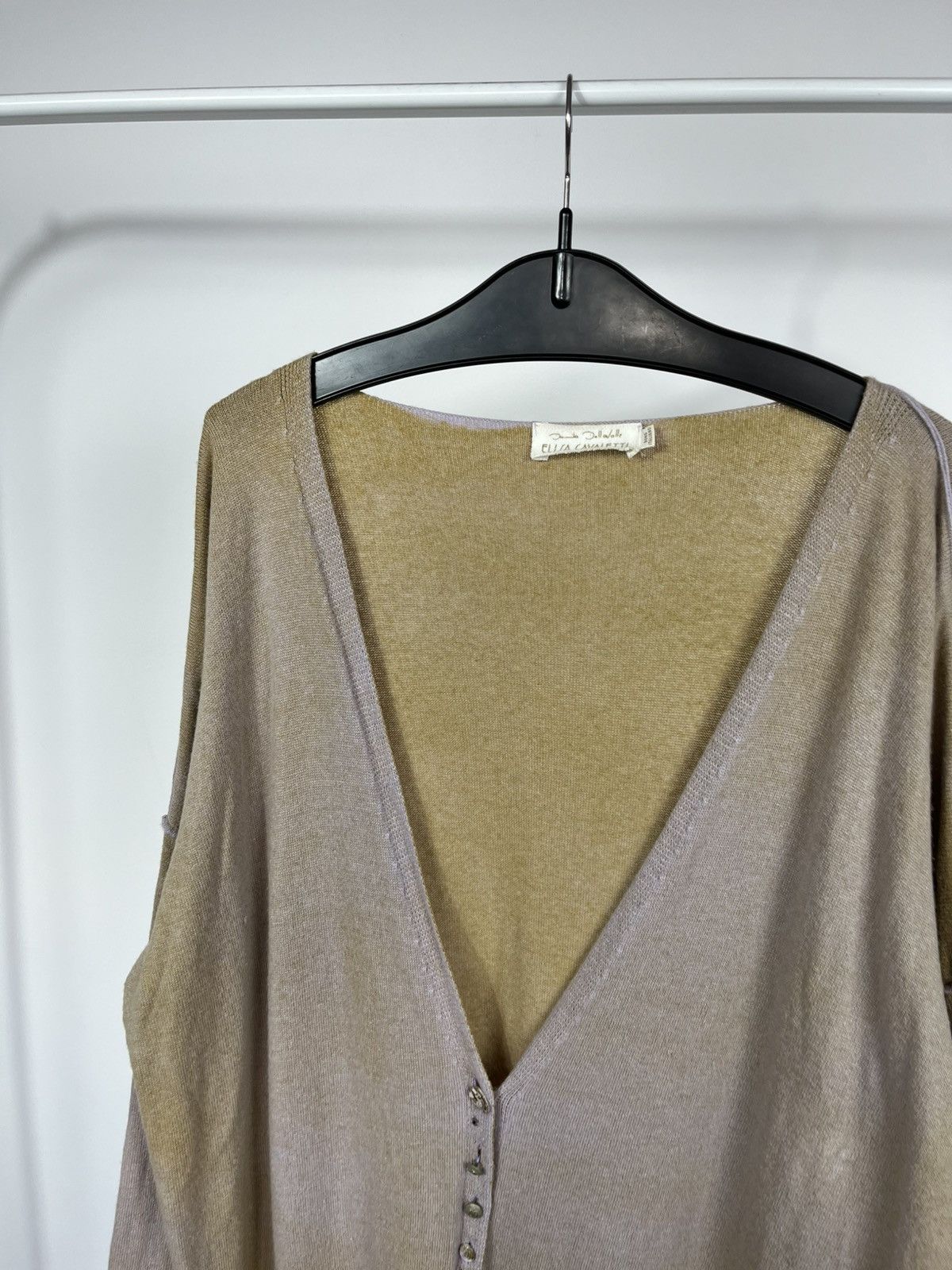 Elisa Cavaletti Elisa Cavaletti Wool Blend Long Knit Cardigan Button Size L Size L / US 10 / IT 46 - 3 Thumbnail
