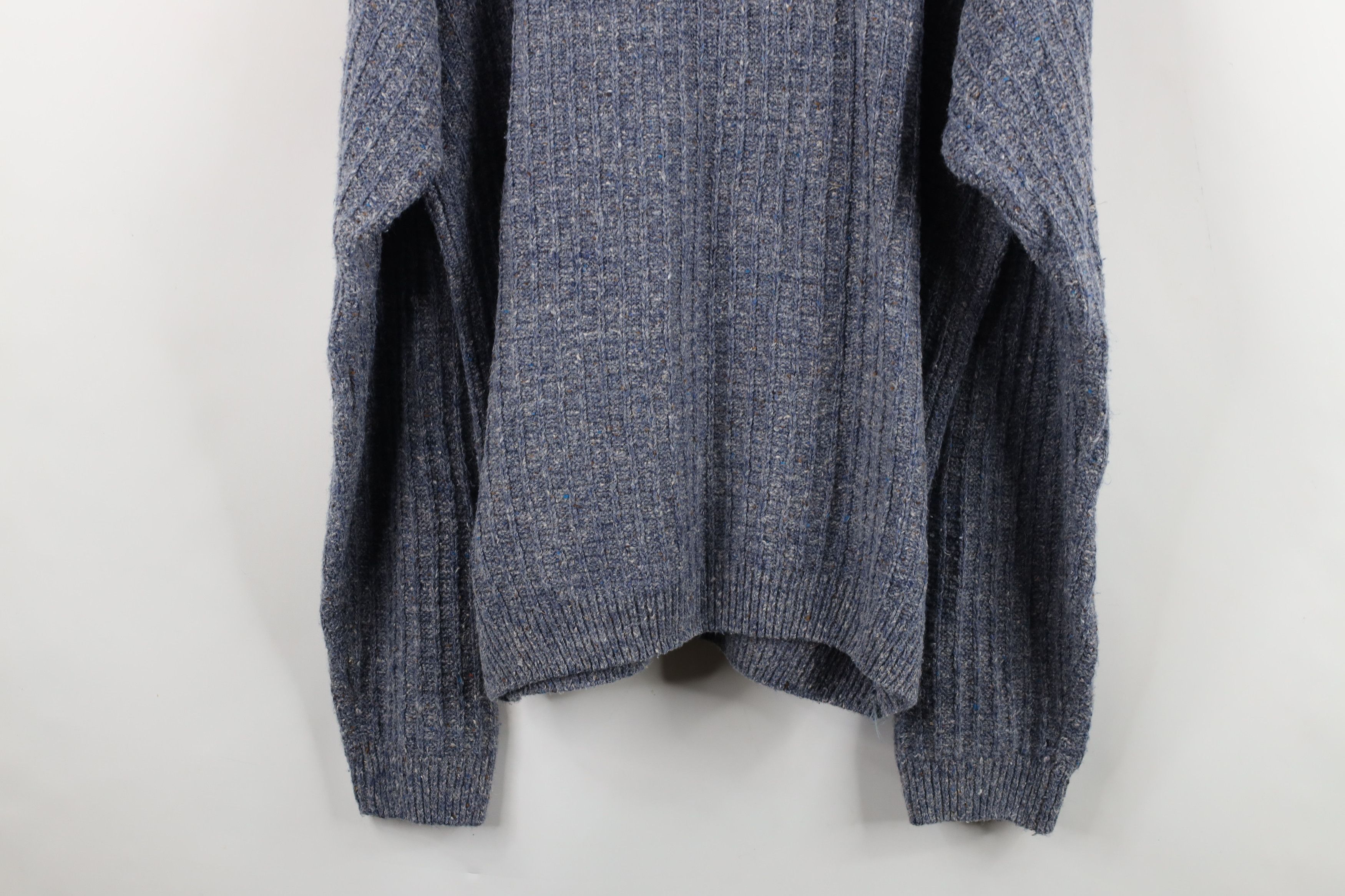 Vintage Vintage 90s Streetwear Blend Ribbed Knit Henley Sweater Size US L / EU 52-54 / 3 - 9 Thumbnail