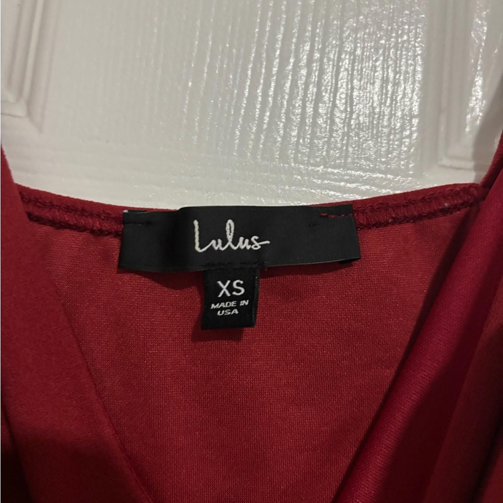 Lulus Lulu's Striking Red Mini Dress Size XS / US 0-2 / IT 36-38 - 2 Thumbnail