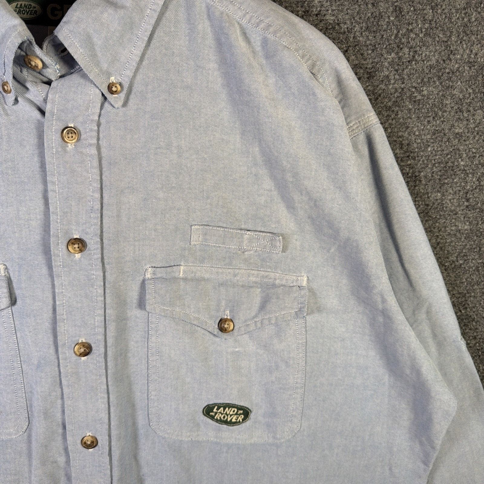 Vintage Vintage Land Rover Shirt Mens Large Long Sleeve Button Up Size US L / EU 52-54 / 3 - 3 Thumbnail