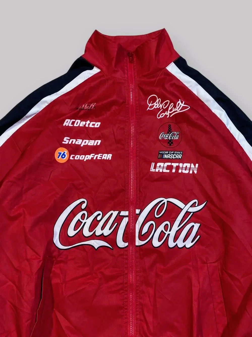 Vintage 💀🔥 COCA COLA 💥💸 Unisex Adults Y2K Racing Jacket Vintage Size US S / EU 44-46 / 1 - 3 Thumbnail