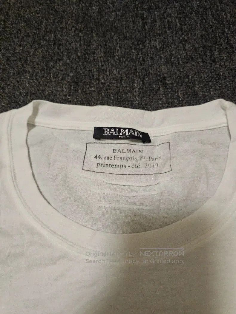 Balmain Balmain White Short Sleeve Graphic T. Size US S / EU 44-46 / 1 - 3 Thumbnail