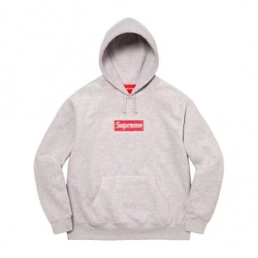 image of Supreme Inside Out Box Logo Hooded Sweatshirt XL in Heather Grey, Men's