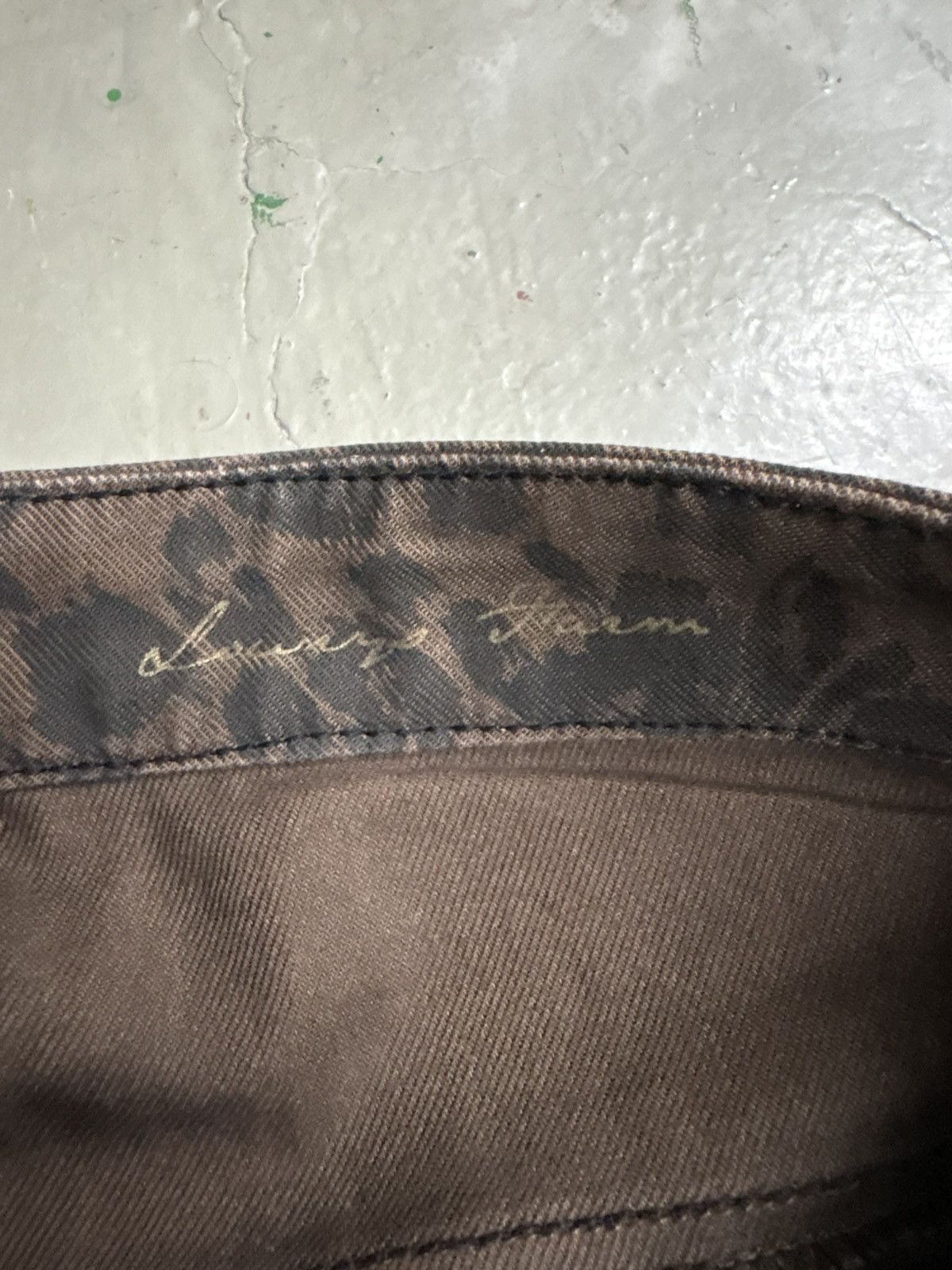 Japanese Brand No Future Slim Leopard Punk Trousers Size US 31 - 11 Thumbnail