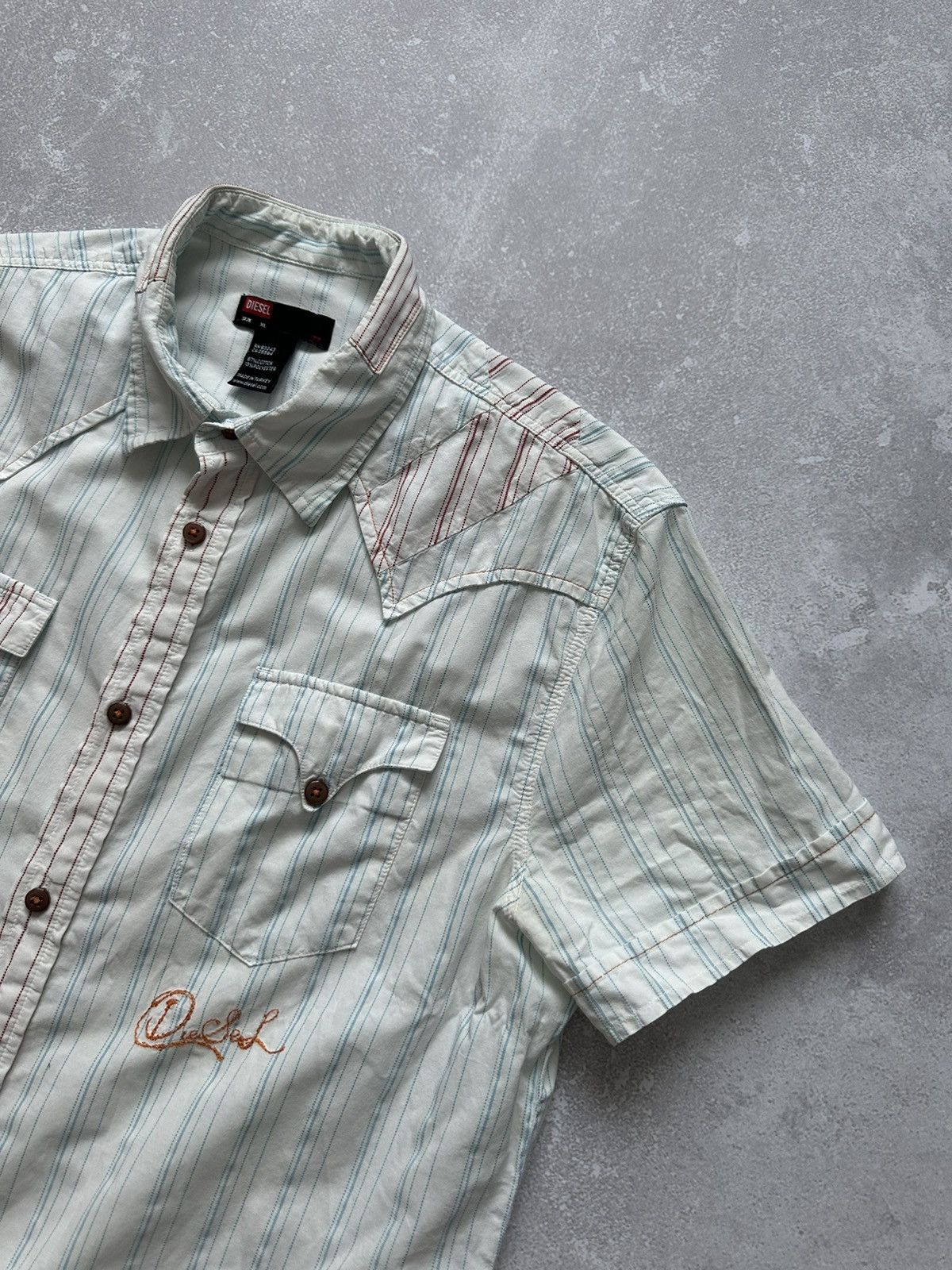 Diesel × Vintage Short Sleeve Shirts Diesel Vintage Streetwear size XL Size US XL / EU 56 / 4 - 4 Thumbnail