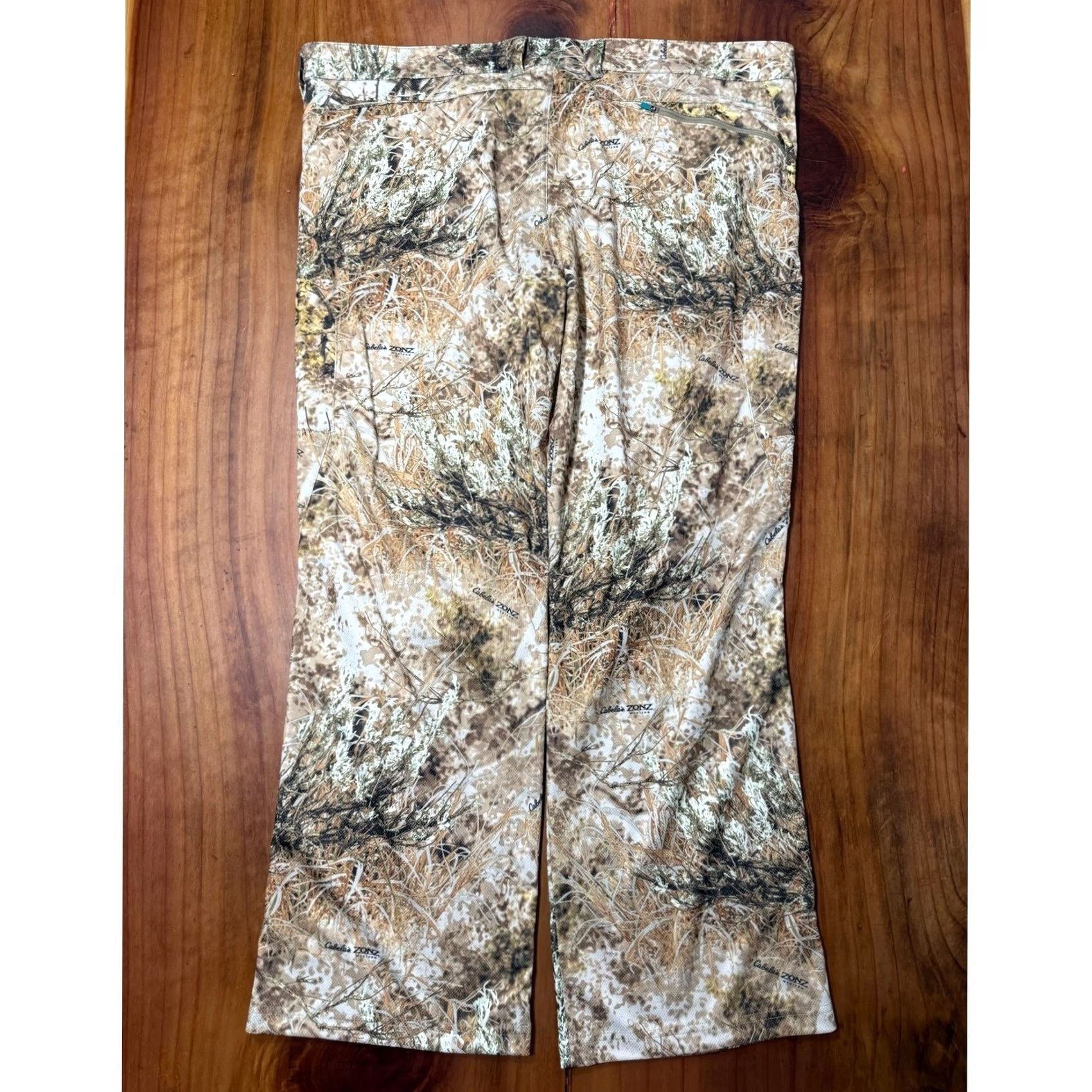 Vintage Cabela's Pants 2XL Mens Camouflage Cotton Polyester Breathable Slash Pocket Casual Chino Straight 32 Inseam Green Vintage: No Size US 44 / EU 60 - 6 Thumbnail