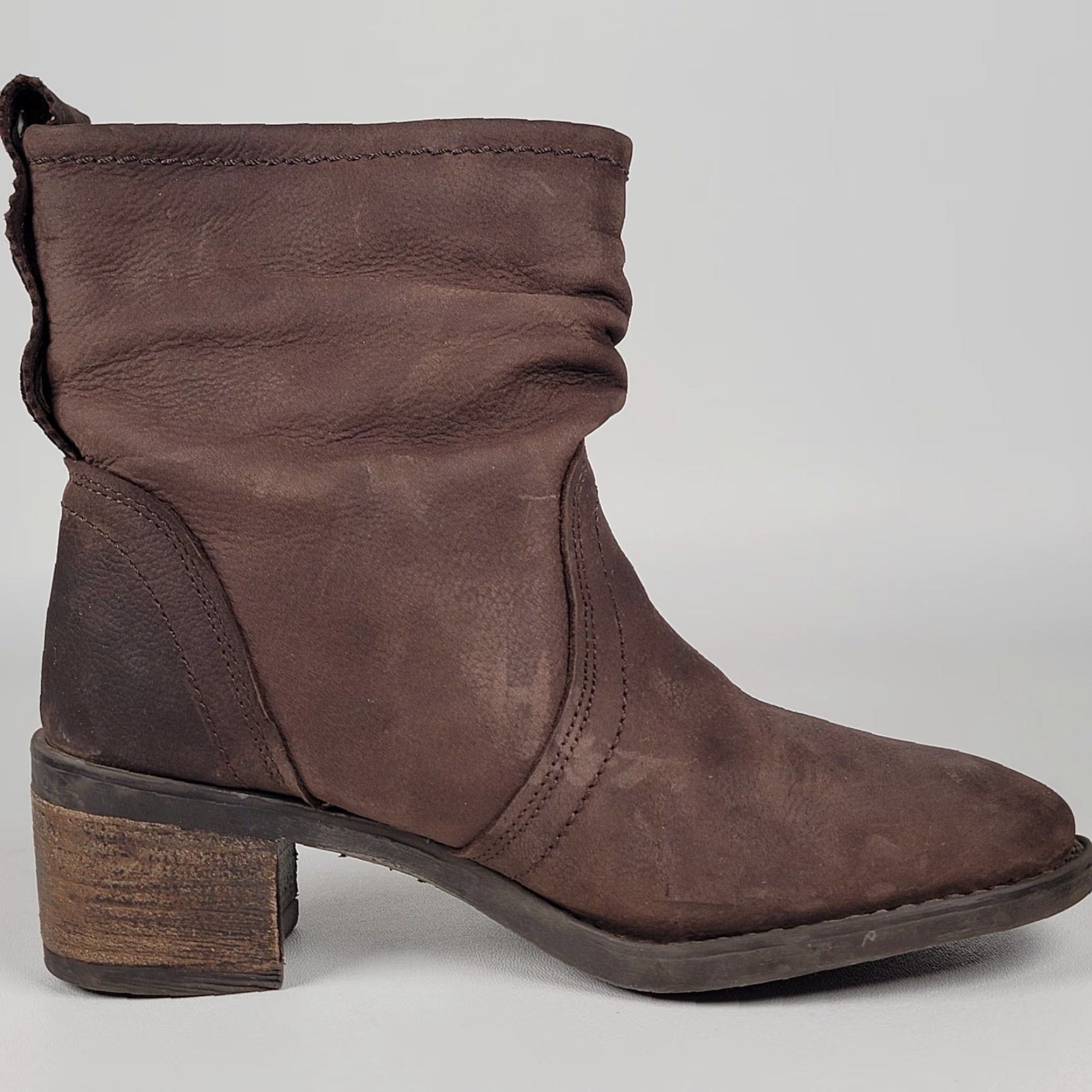 Bullboxer BULL BOXER Boots Chelsea Ankle Pull On Slouch Leather Brown 6 M Women Portugal Size US 6 / IT 36 - 5 Thumbnail
