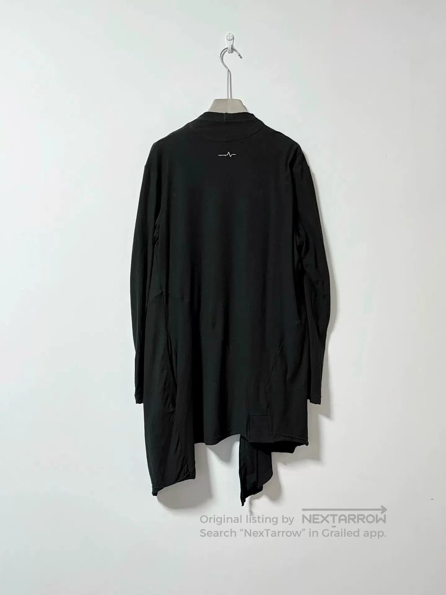 First Aid To The Injured Black Asymmetrical Edge Hoodie Cardigan. Size US L / EU 52-54 / 3 - 2 Thumbnail