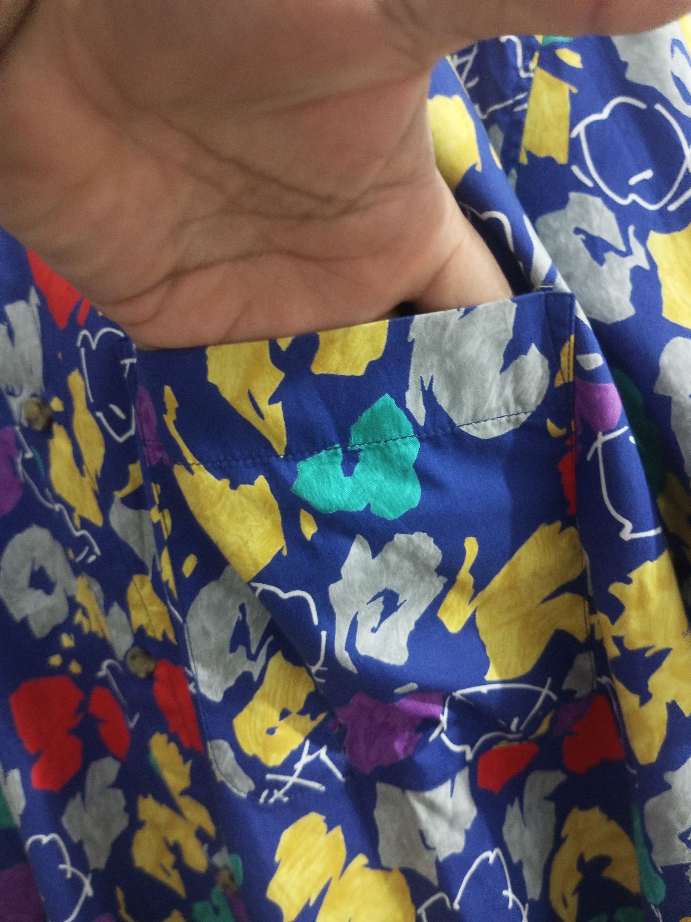 Hysteric Glamour Vintage assemblage multi colour button up shirt Size US XL / EU 56 / 4 - 5 Thumbnail