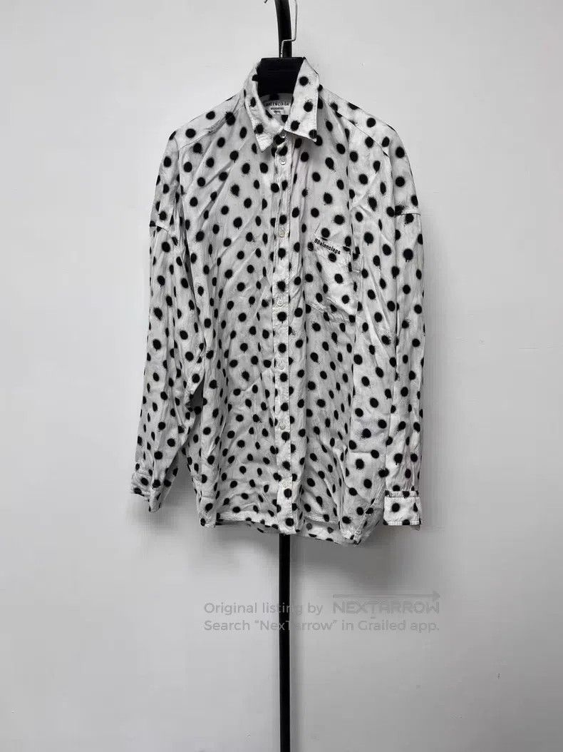 Balenciaga Balenciaga Floral Long Sleeve Shirt Women's White Size XS / US 0-2 / IT 36-38 - 1 Thumbnail