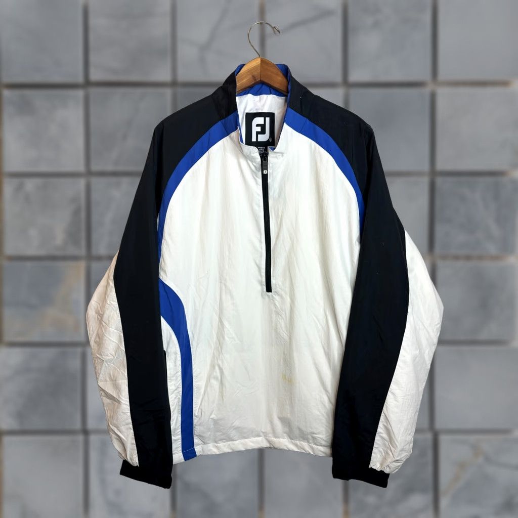 Footjoy Footjoy FJ 1/4 Zip Pullover Jacket Windbreaker Men's L White 564 Size US L / EU 52-54 / 3 - 1 Thumbnail