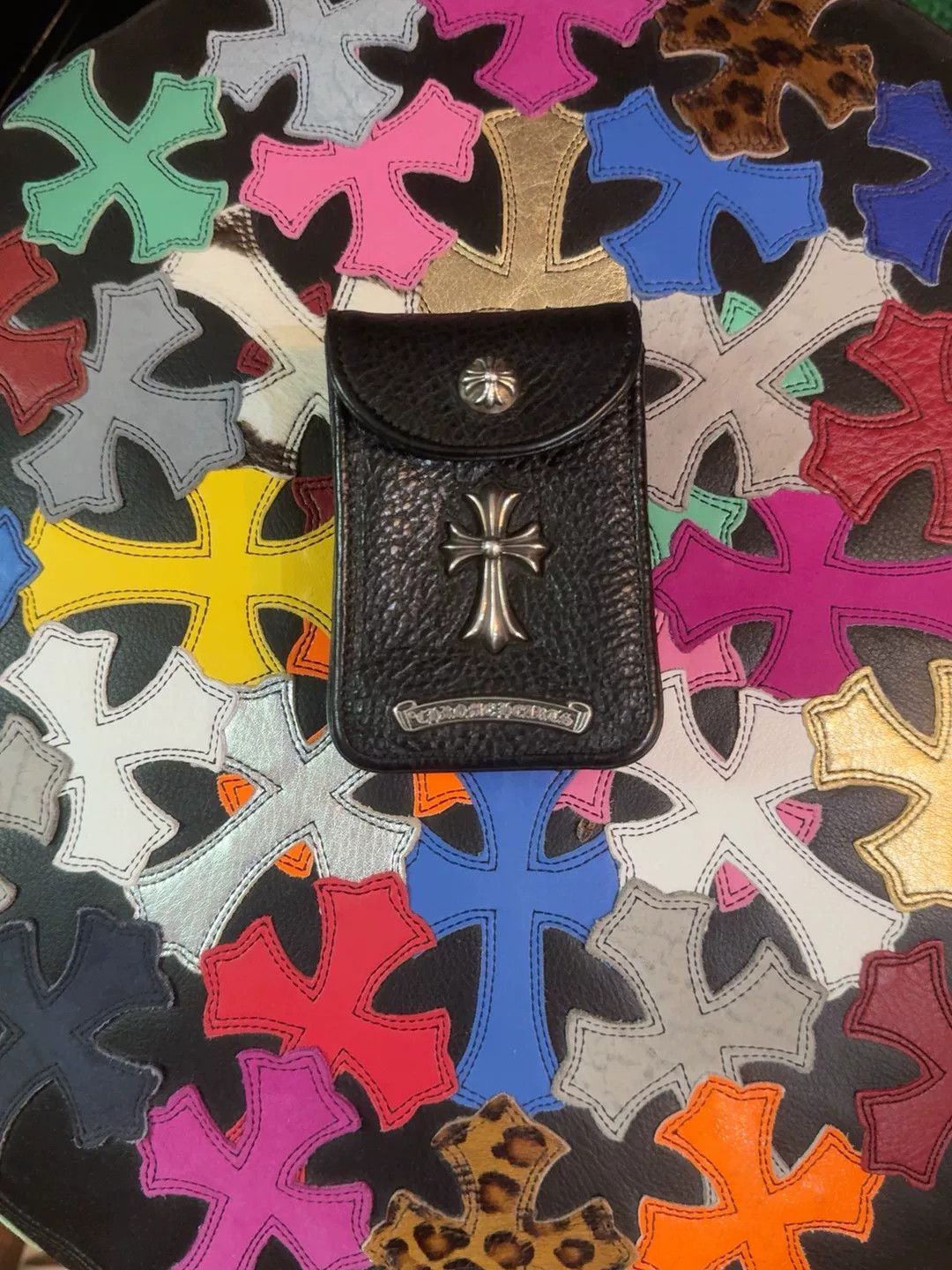 Chrome Hearts Chrome Hearts Black Cross Coin Case Size ONE SIZE - 1 Thumbnail