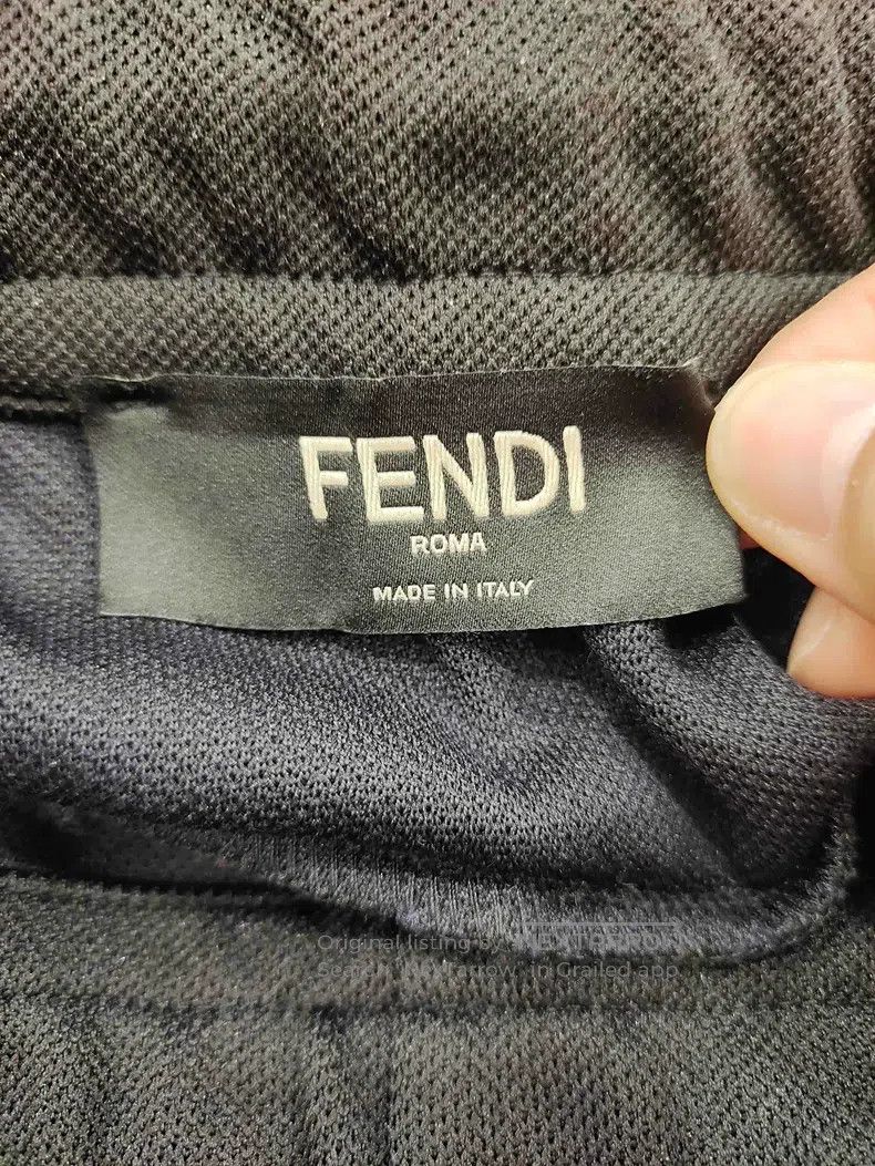 Fendi Fendi Black La Vieille Ferme logo sweatpants Size US 32 / EU 48 - 3 Thumbnail