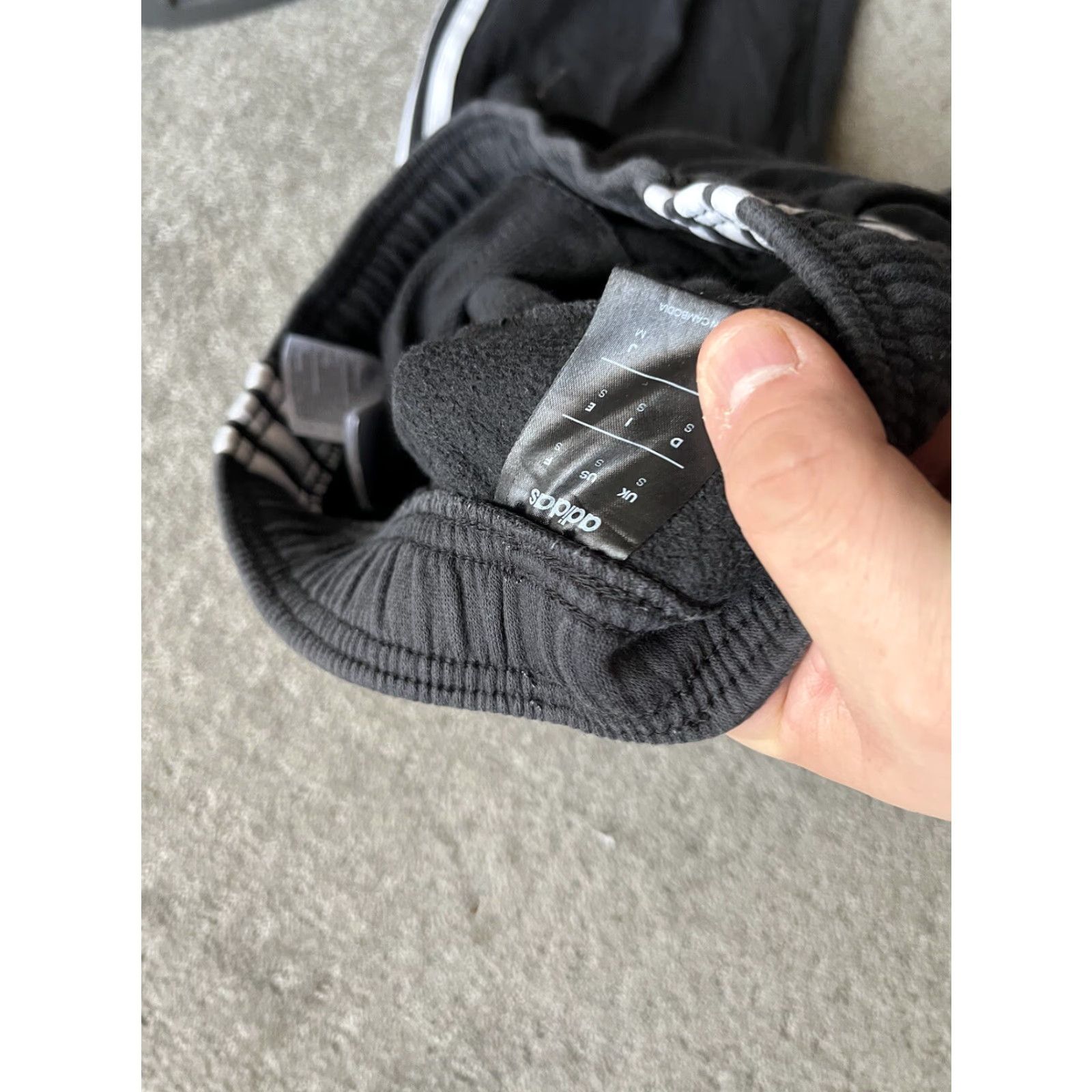 Adidas Adidas Sweatpants Black Solid Logo Mens Small 28in Inseam ClimaCool Fleece Activewear Pants Mens Size US 29 - 5 Thumbnail