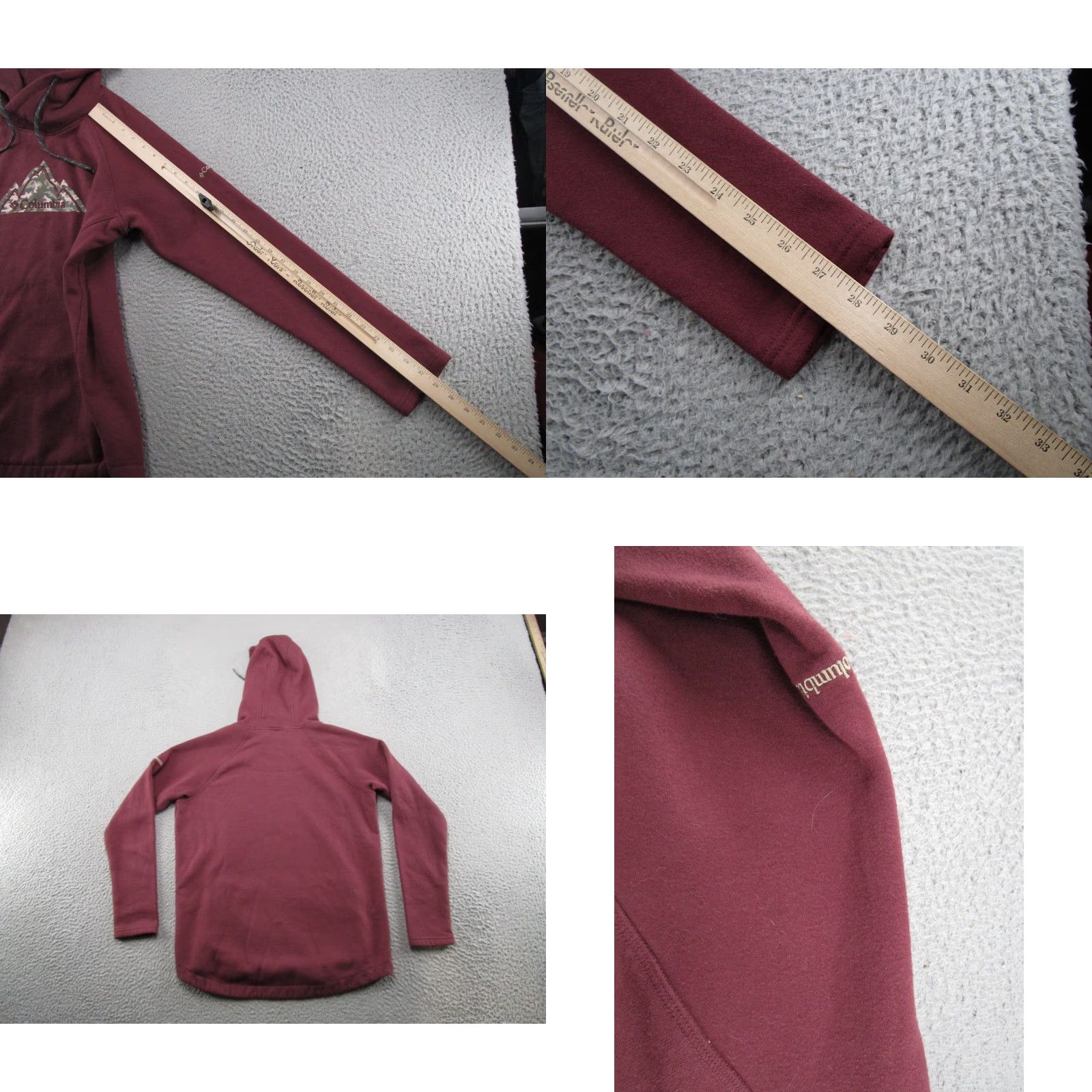 Spell Columbia Hoodie Women Embroidered Mountain Logo Spell Out Red M Size Regular Pullover Logo Activewear Jacket Size M / US 6-8 / IT 42-44 - 8 Thumbnail