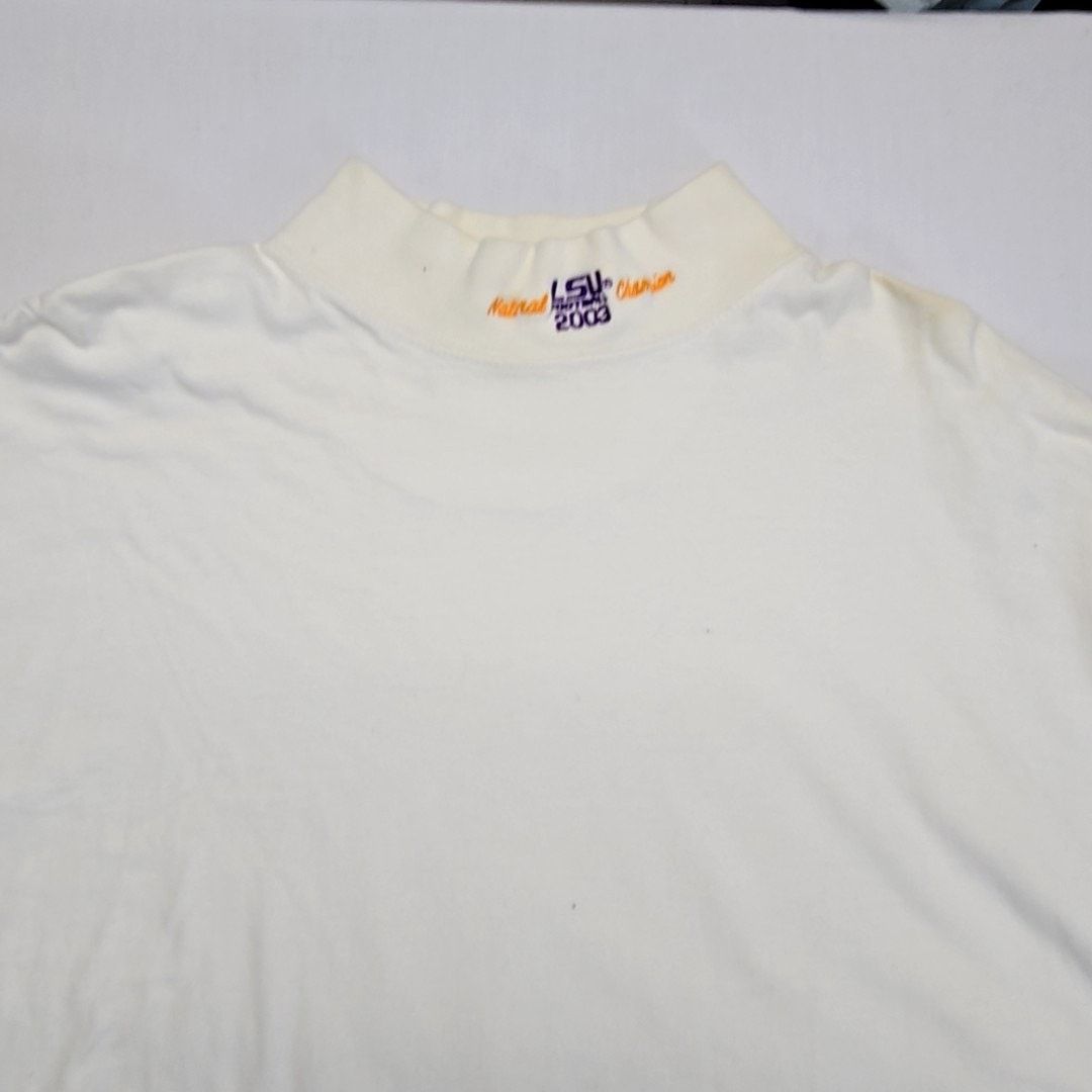 Vintage Vintage LSU National Classic Shirt Mock Neck White XL Tee Size US XL / EU 56 / 4 - 6 Thumbnail