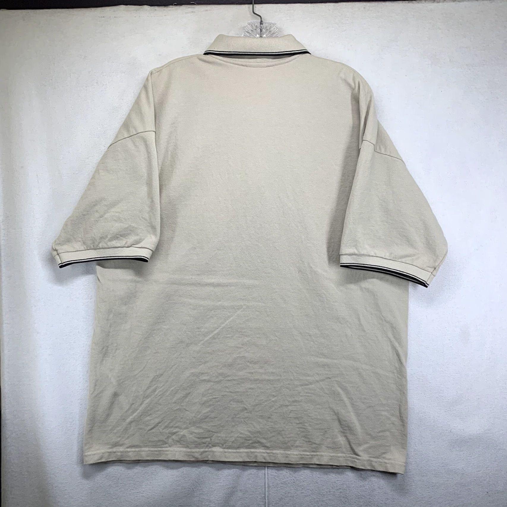 Gildan VINTAGE Gildan Polo Shirt Fire Department Fire Co. Roseto PA Men XL Beige Polo Shirt 100% Cotton Canvas Firefighter 90s/Fireman Golf Walking Mens Size US XL / EU 56 / 4 - 3 Thumbnail