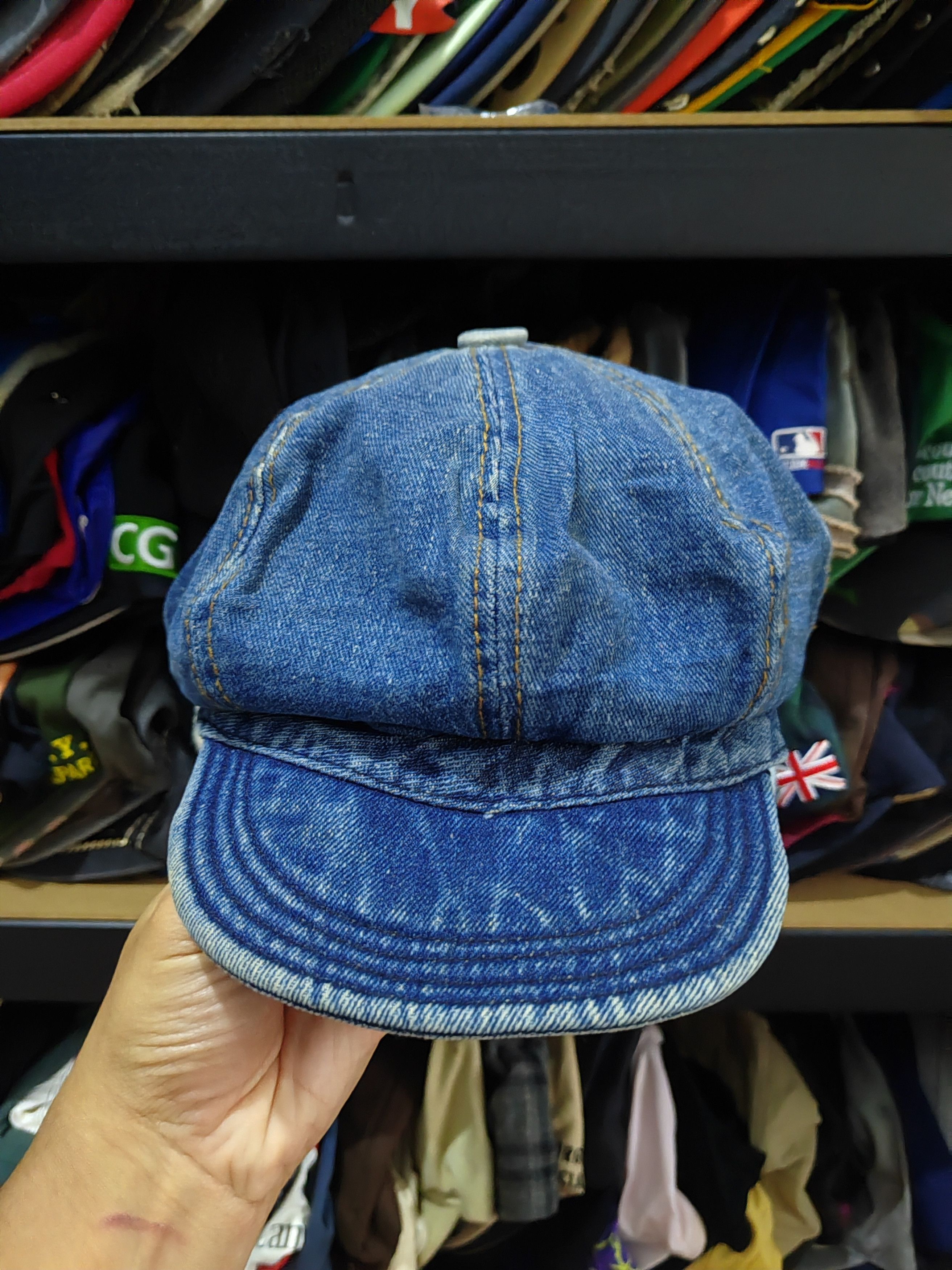 Japanese Brand Vintage Japanese Denim Style Hat Cap Size ONE SIZE - 1 Thumbnail