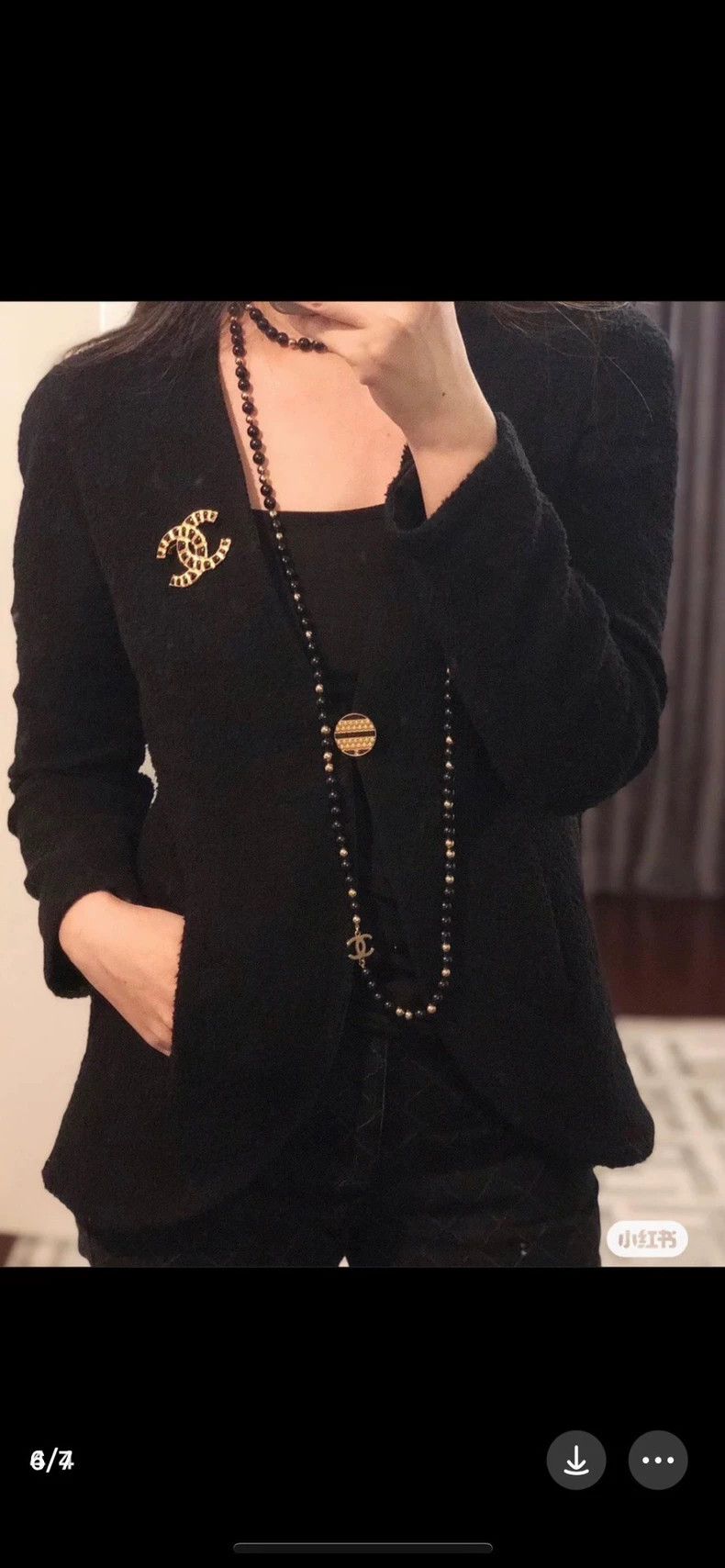 Chanel Chanel 2019 Egypt Series Black coat Size XXS / US 00 / IT 34 - 5 Thumbnail