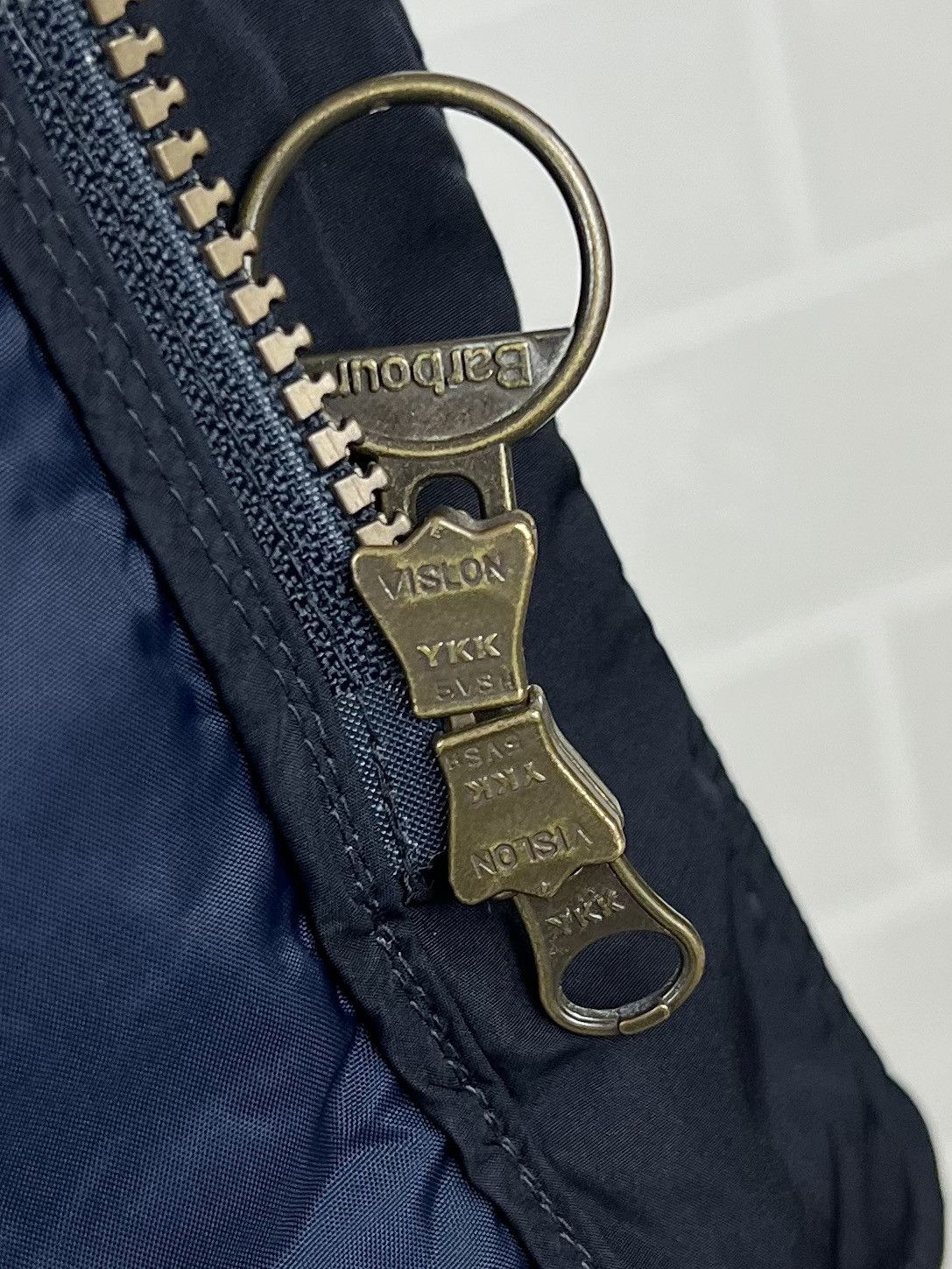 Barbour BARBOUR Jacket Quilted POWELL Pockets Logo Blue Men’s Size US XL / EU 56 / 4 - 10 Thumbnail