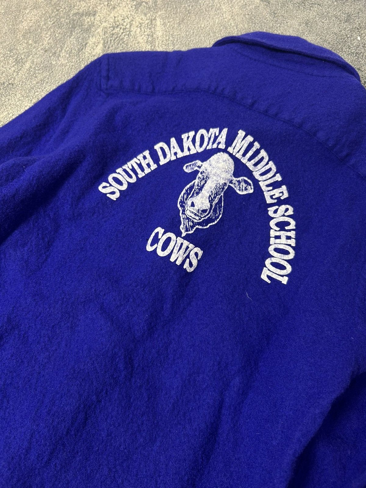 Junya Watanabe 🐐2002 South Dakota Middle School Cows Wool Button up Size US S / EU 44-46 / 1 - 5 Thumbnail