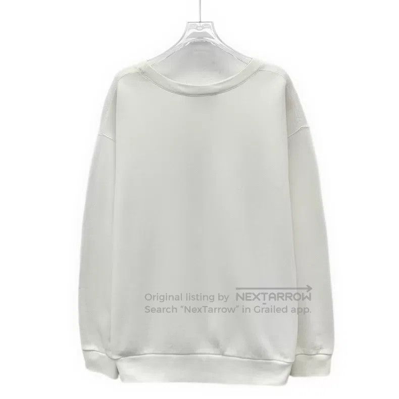 Gucci Gucci White logo letter print cotton round-neck long-sleev Size US M / EU 48-50 / 2 - 2 Thumbnail