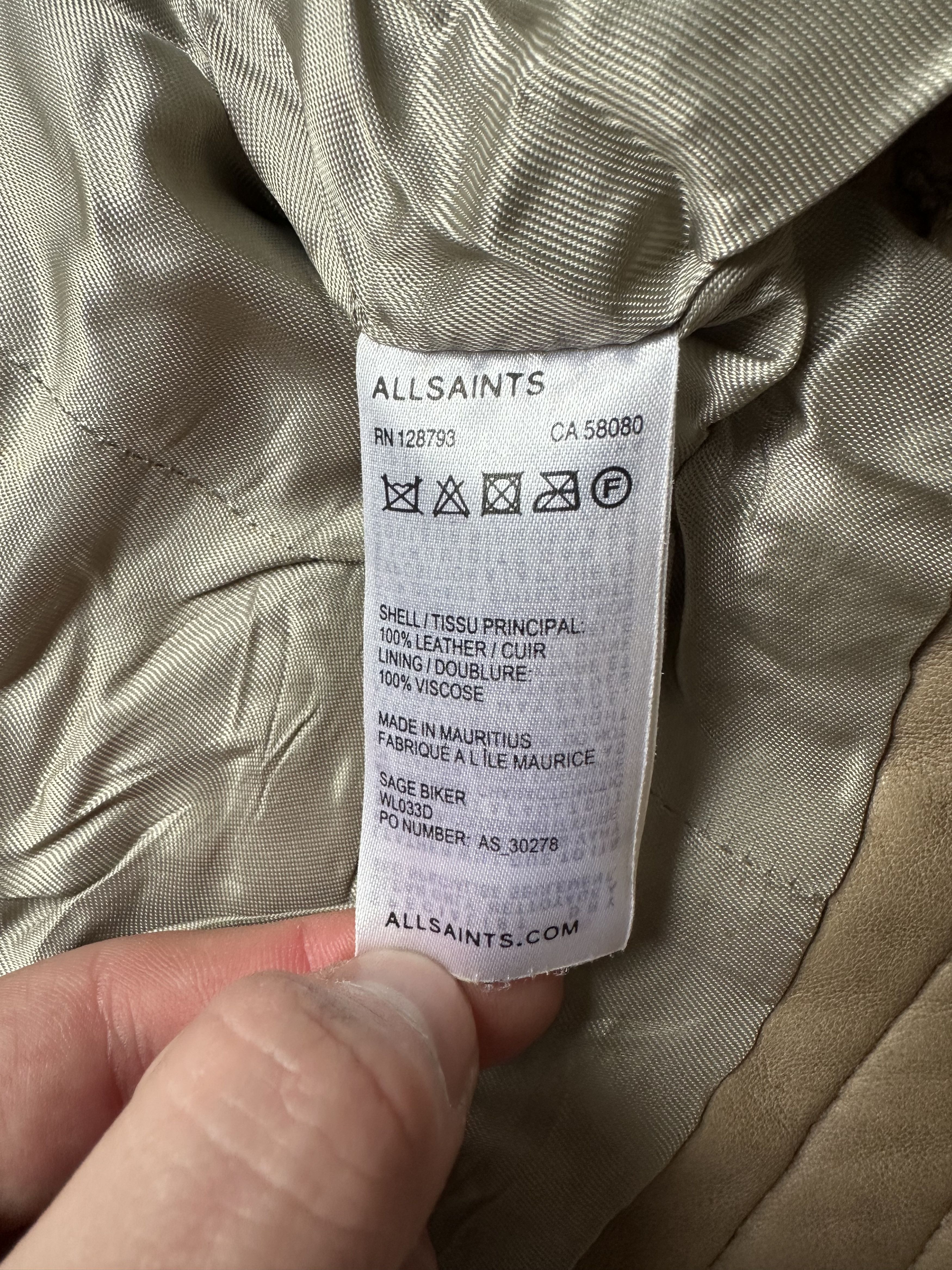 Allsaints Allsaints distressed leather jacket Size S / US 4 / IT 40 - 6 Thumbnail