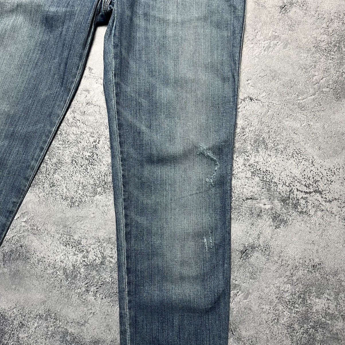 Dolce & Gabbana Vintage Dolce & Gabbana Distressed Blue Denim Jeans Luxury Size 30" / US 8 / IT 44 - 4 Thumbnail