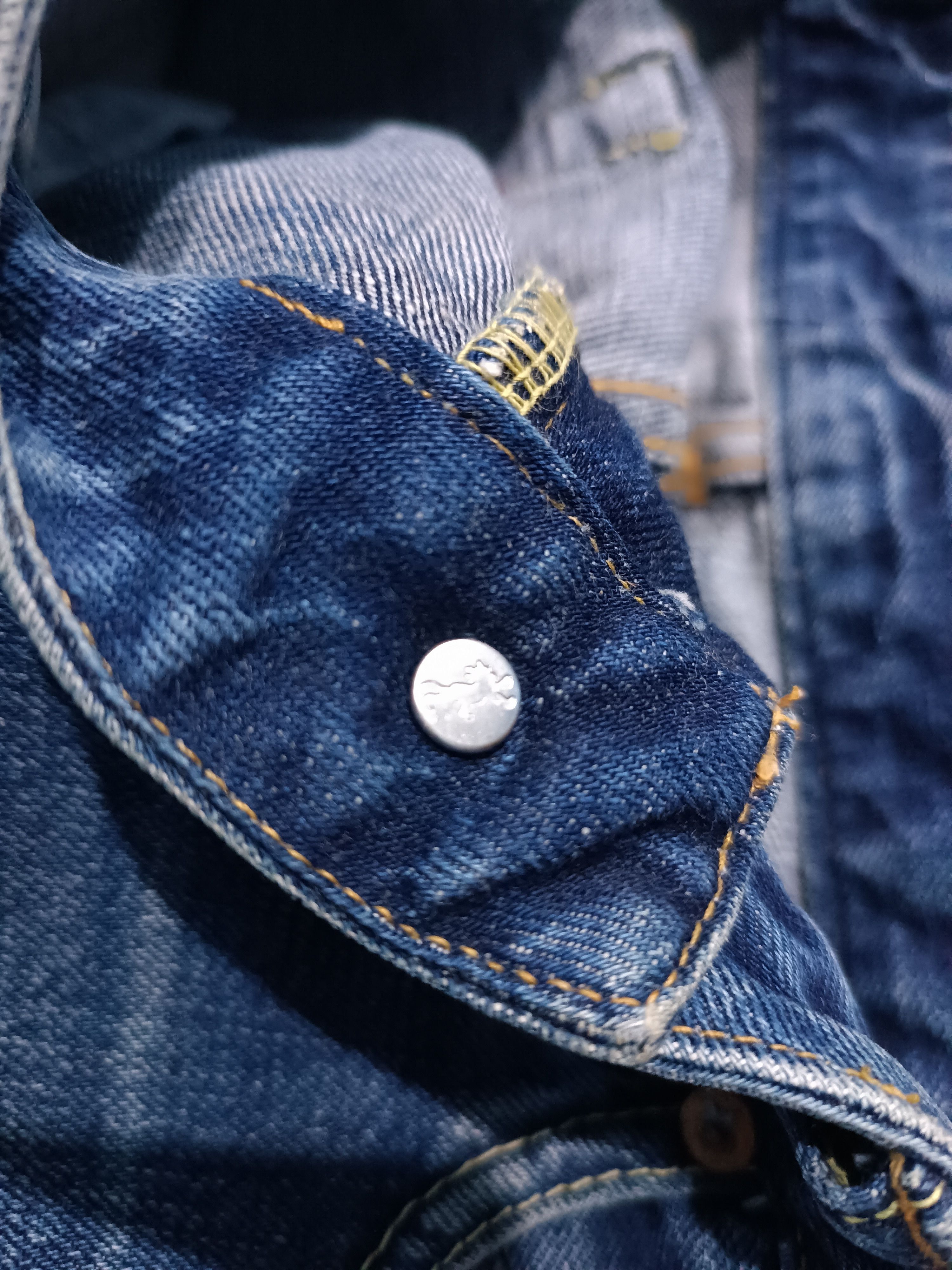 Japanese Brand × Self Edge ⚡ Selvedge ⚡Denim Pants Yellow Line Size 31" - 14 Thumbnail