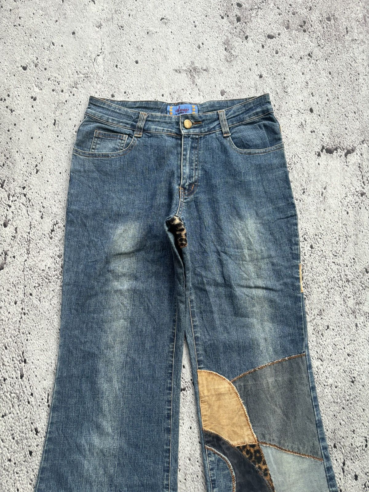 Tornado Mart Y2k Flare Jeans deep to deep Wide leg style jeans Size US 28 / EU 44 - 6 Thumbnail