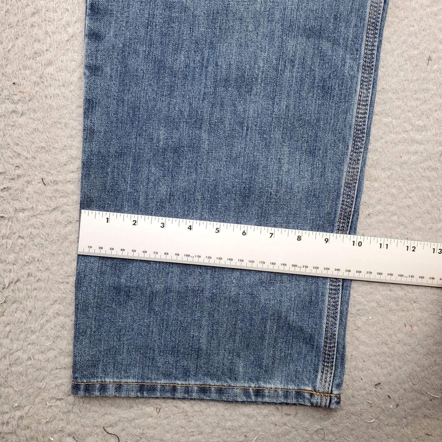 Carhartt Carhartt Jeans Mens 42x32 Blue Denim Regular Fit Straight Leg Workwear Stretch Jeans Size US 42 / EU 58 - 5 Thumbnail
