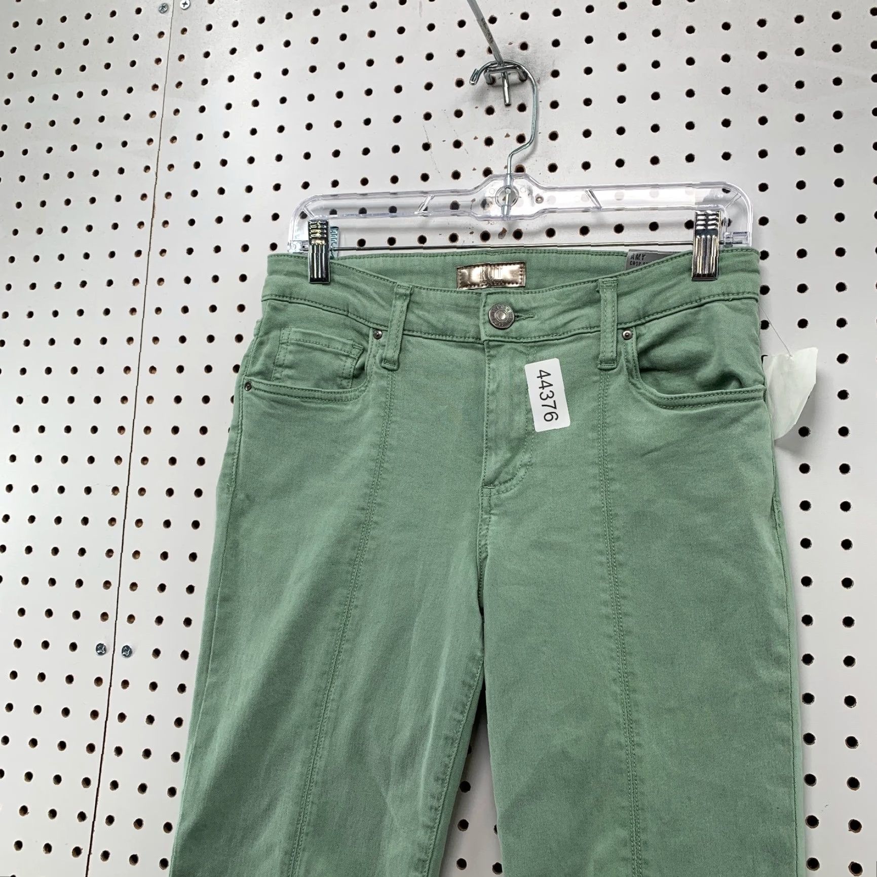 Vintage KUT From The Kloth AMY Pants Womens 6 Green Crop Straight Leg NEW 28x25 Size 28" / US 6 / IT 42 - 4 Thumbnail