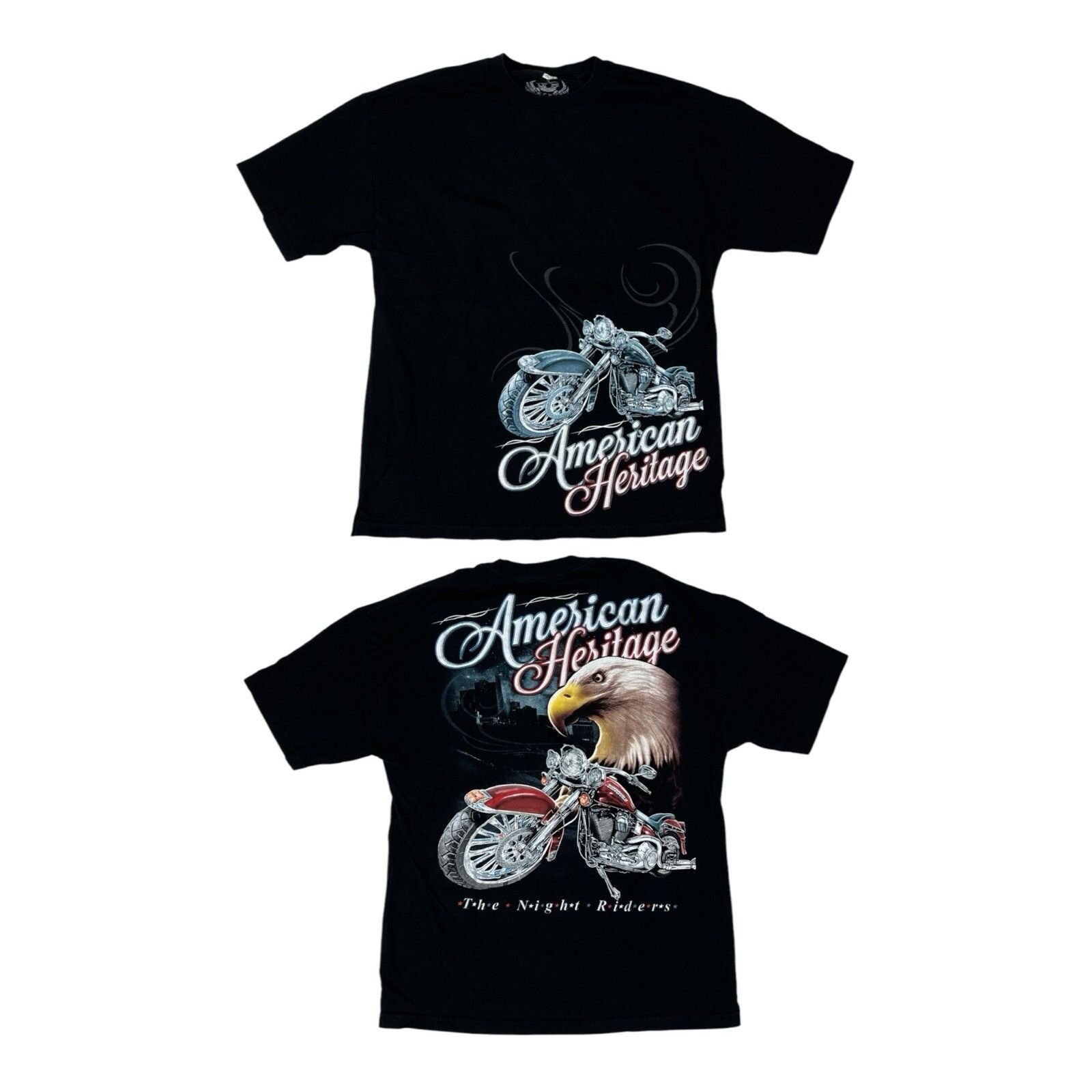 Other American Heritage Biker Motorcycle T-Shirt Size XL “The Nigh Size US XL / EU 56 / 4 - 1 Thumbnail