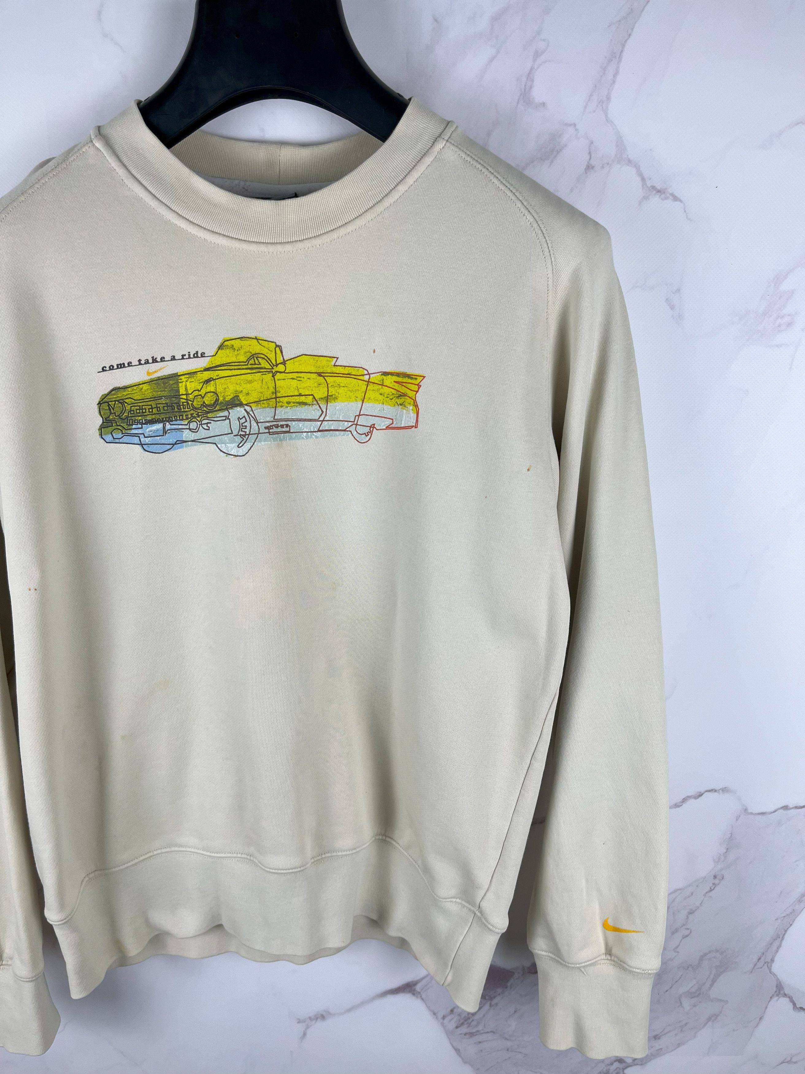 Nike Vintage Nike Car Logo Sweatshirt "Come Take A Ride" Size M Size US M / EU 48-50 / 2 - 2 Thumbnail