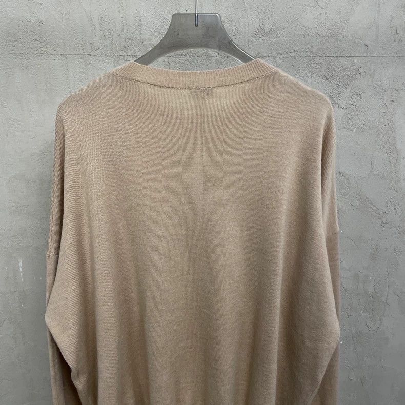 Loewe loewe Brown chest large knit logo round-neck wool sweater 2 Size US S / EU 44-46 / 1 - 4 Thumbnail