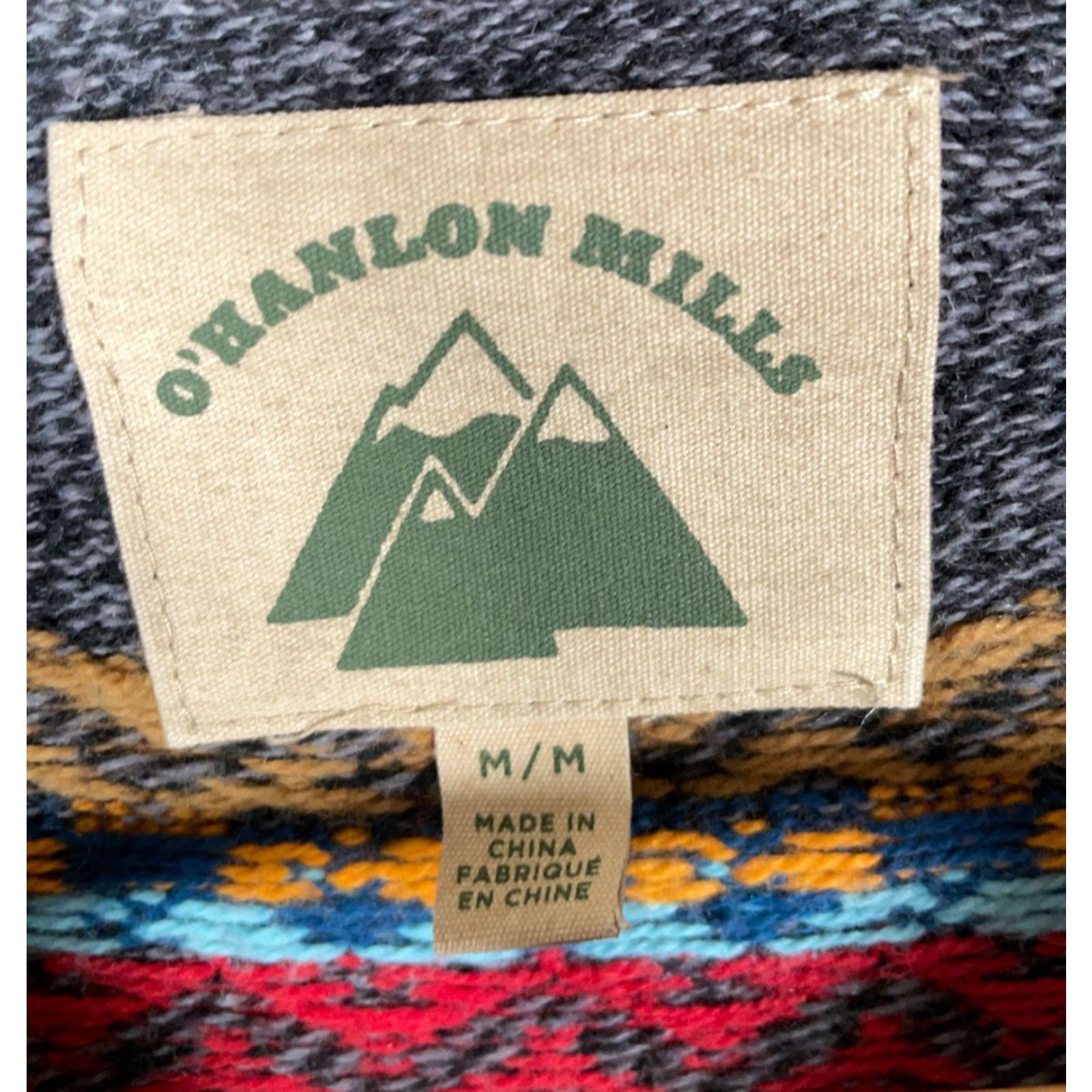 Vintage O'Hanlon Mills Fair Isle Sweater Men's M Gray Lightweight Knit Pullover Casual 90s Dad Retro Mens Size US M / EU 48-50 / 2 - 3 Thumbnail