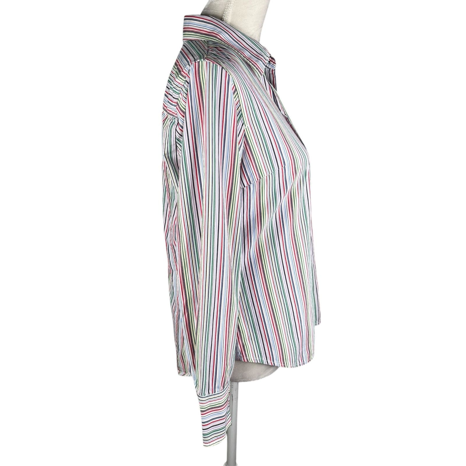J.Crew J Crew Vintage Button Down Rainbow Stripes Medium Size M / US 6-8 / IT 42-44 - 13 Thumbnail