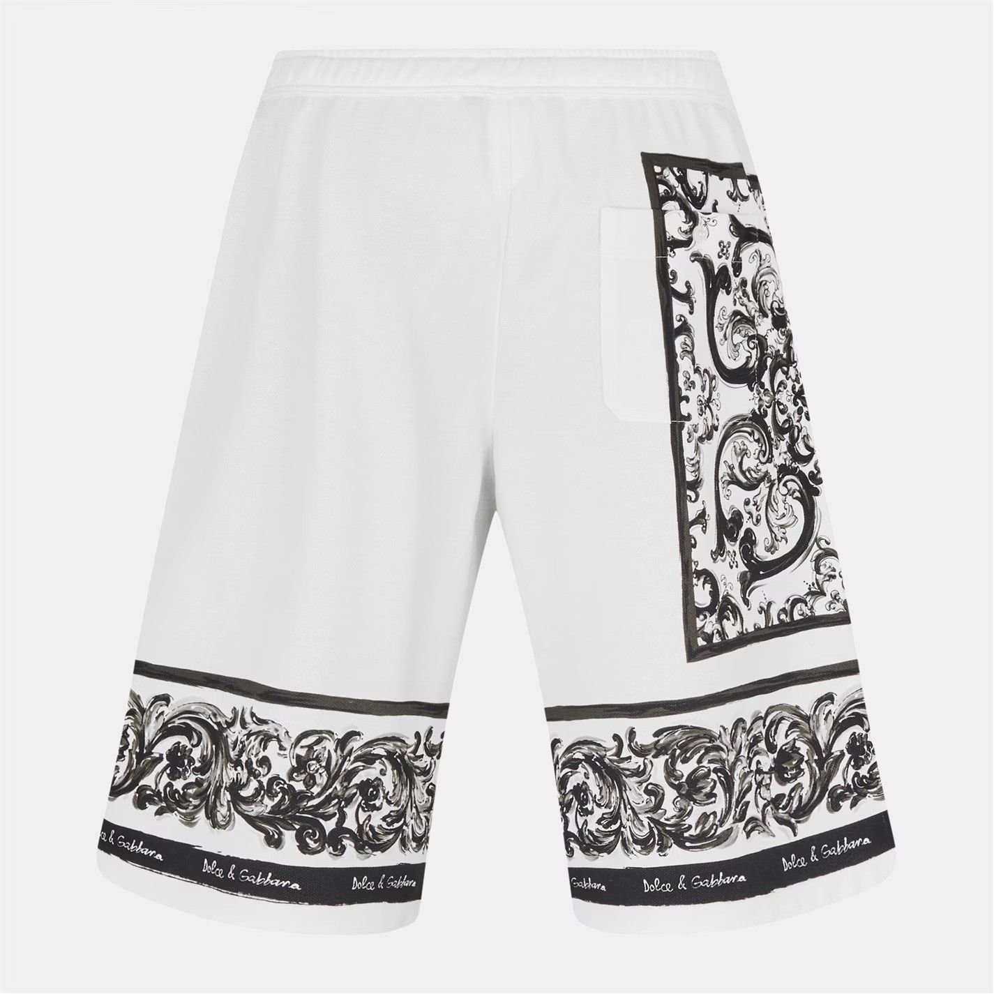 Dolce & Gabbana o1g2r1mq0426 Woven Tailored Fit Tracksuit Shorts Black/White Size US 32 / EU 48 - 2 Thumbnail