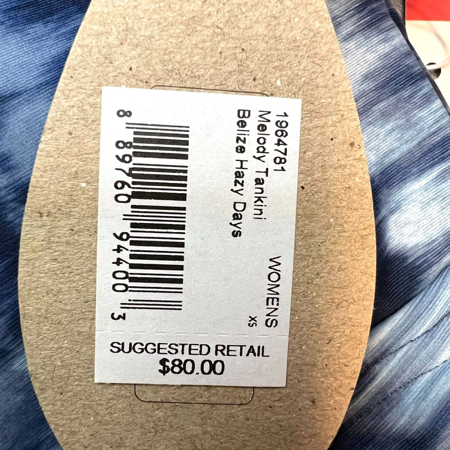 Prana prANA Melody Tankini Belize Hazy Days Side Ruched Padded Swim Top Womens Size XS Blue Striped Nylon Polyester Spandex Tankini Womens Beach 90s? Size XS / US 0-2 / IT 36-38 - 2 Thumbnail