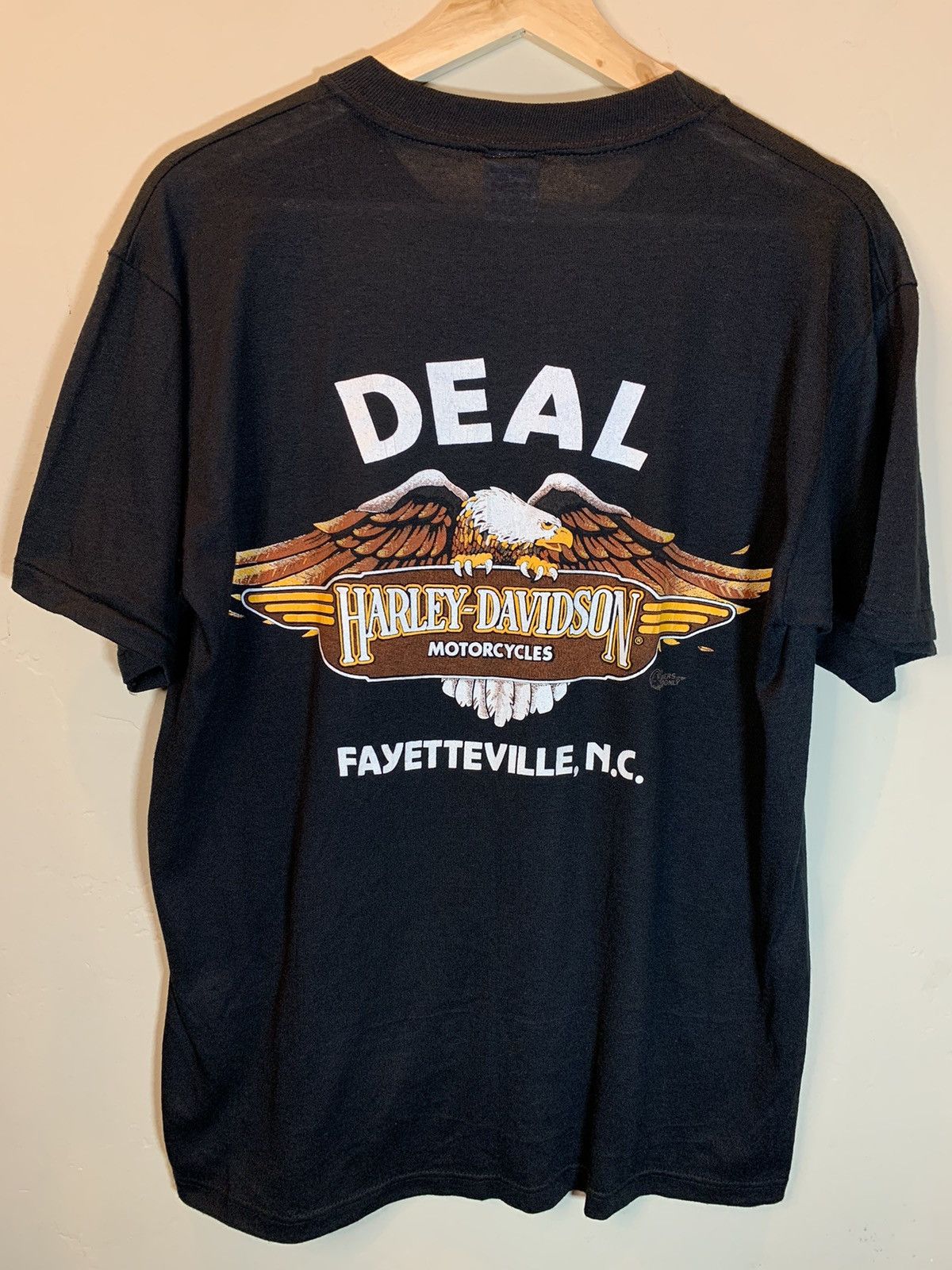 Harley Davidson × Vintage *RARE* Vintage 70’s Harley Davidson For Bikers Only T-Shirt Size US L / EU 52-54 / 3 - 2 Thumbnail
