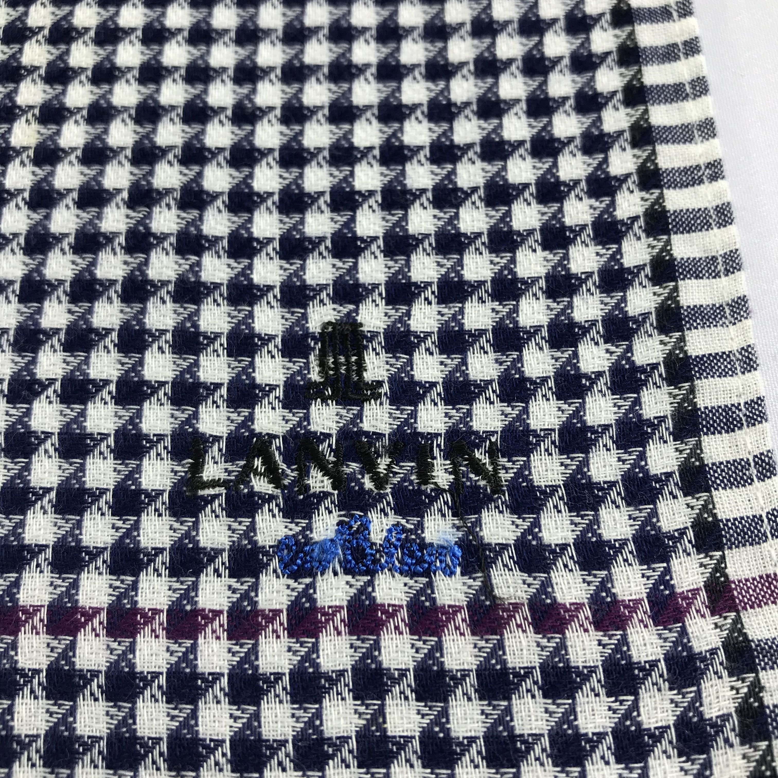 Lanvin Lanvin Checkered Handkerchief Neckerchief Bandana H1189 Size ONE SIZE - 3 Thumbnail
