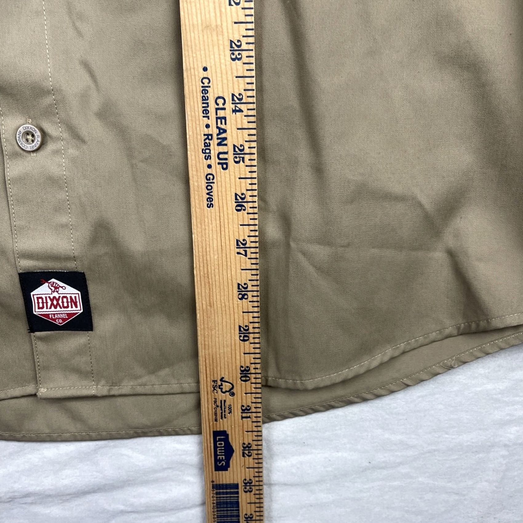 Vintage Dixxon Shirt XL Khaki Short Sleeve Button-Up D-Tech Workforce Form and Function Button-Up Shirt Mens Size US XL / EU 56 / 4 - 7 Thumbnail