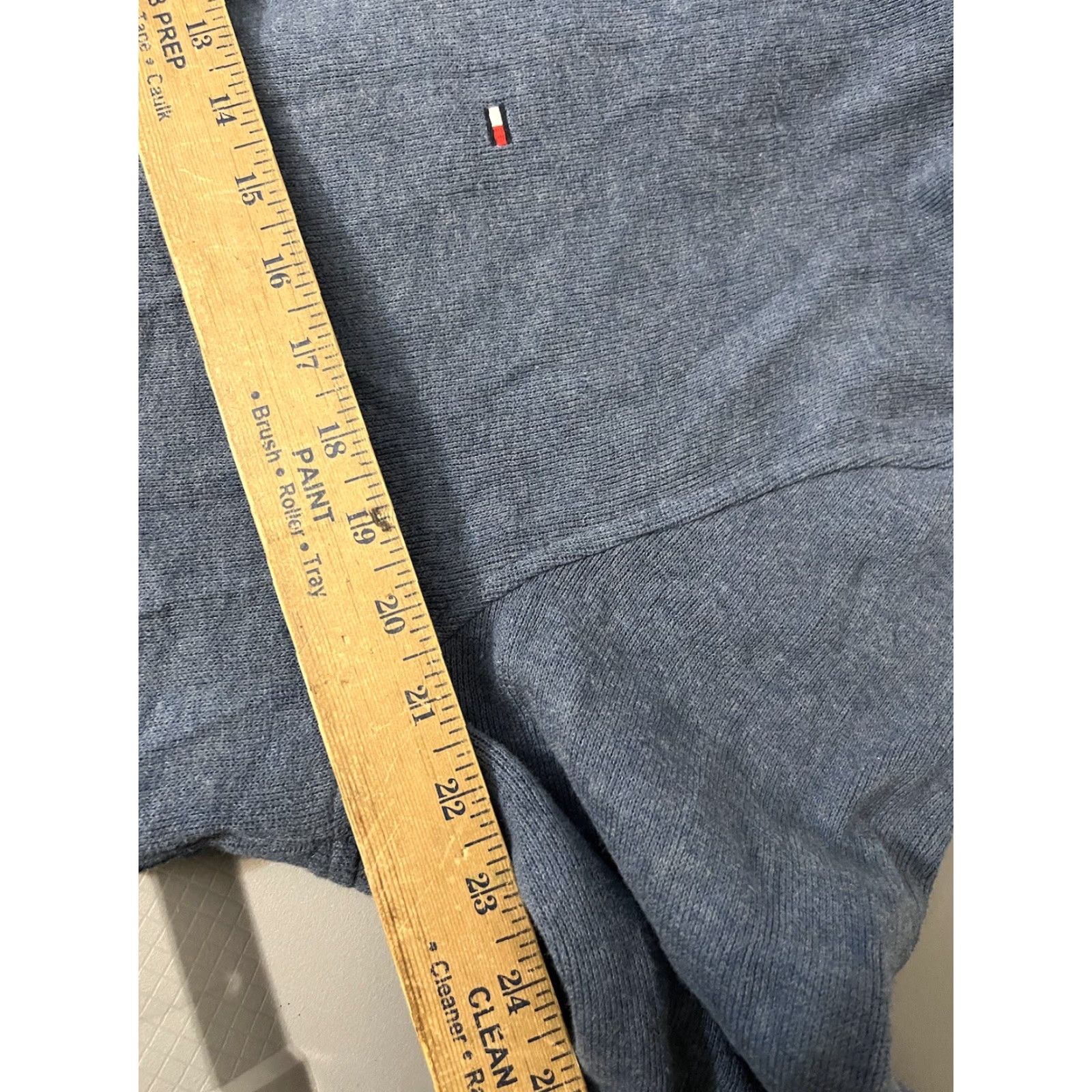 Tommy Hilfiger Tommy Hilfiger Mens Blue Shirt Sweater 1/4 Zip Large Size US L / EU 52-54 / 3 - 5 Thumbnail