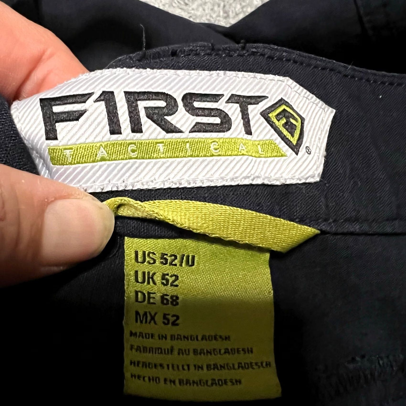 Vintage First Tactical Pants Mens 52 (52x32.5) Navy Blue Cargo Straight Fit Ripstop Size US 36 / EU 52 - 5 Thumbnail