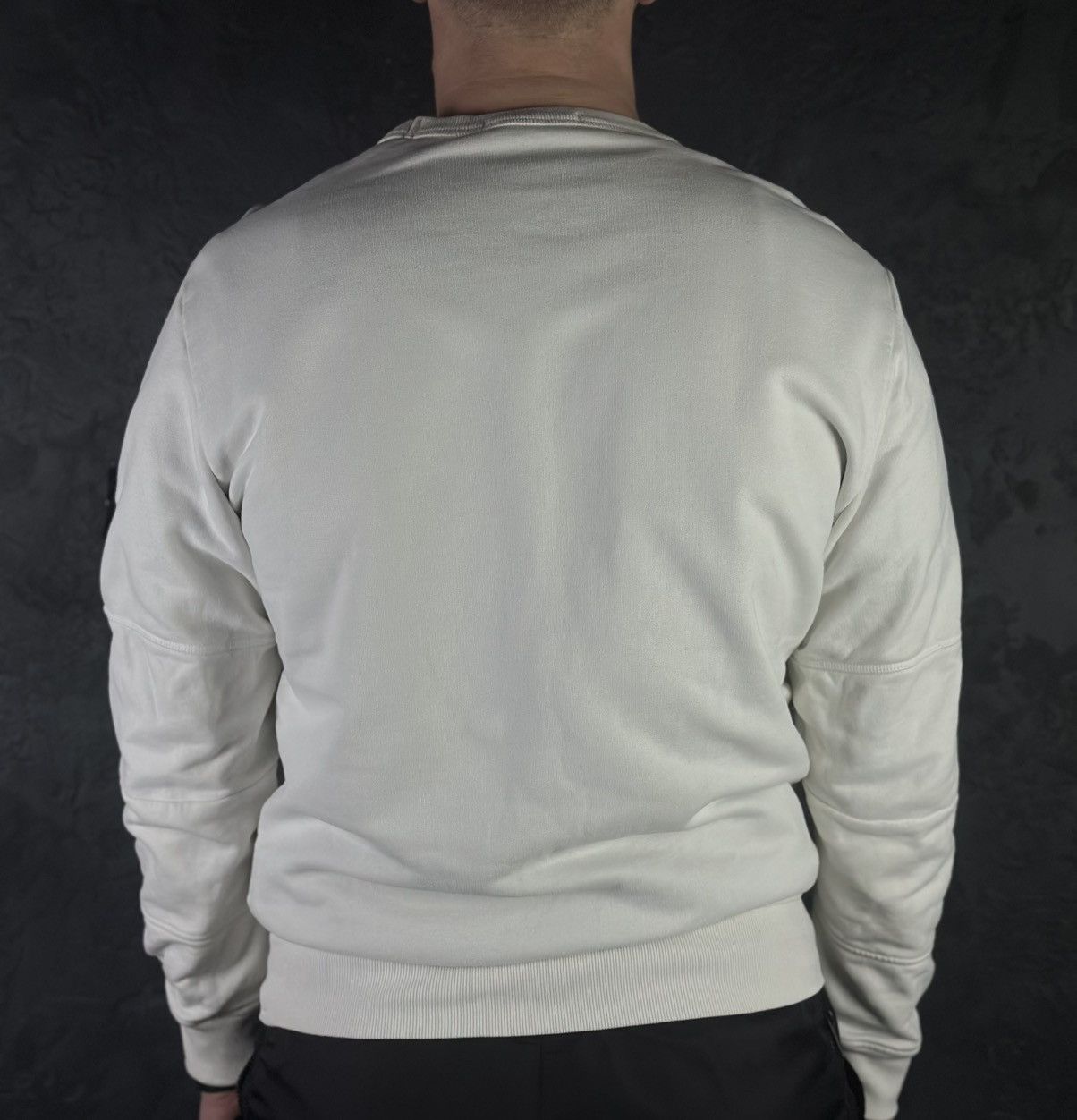 Stone Island Stone Island White Sweatshirt Crewneck Big Logo Mens Size US M / EU 48-50 / 2 - 2 Thumbnail