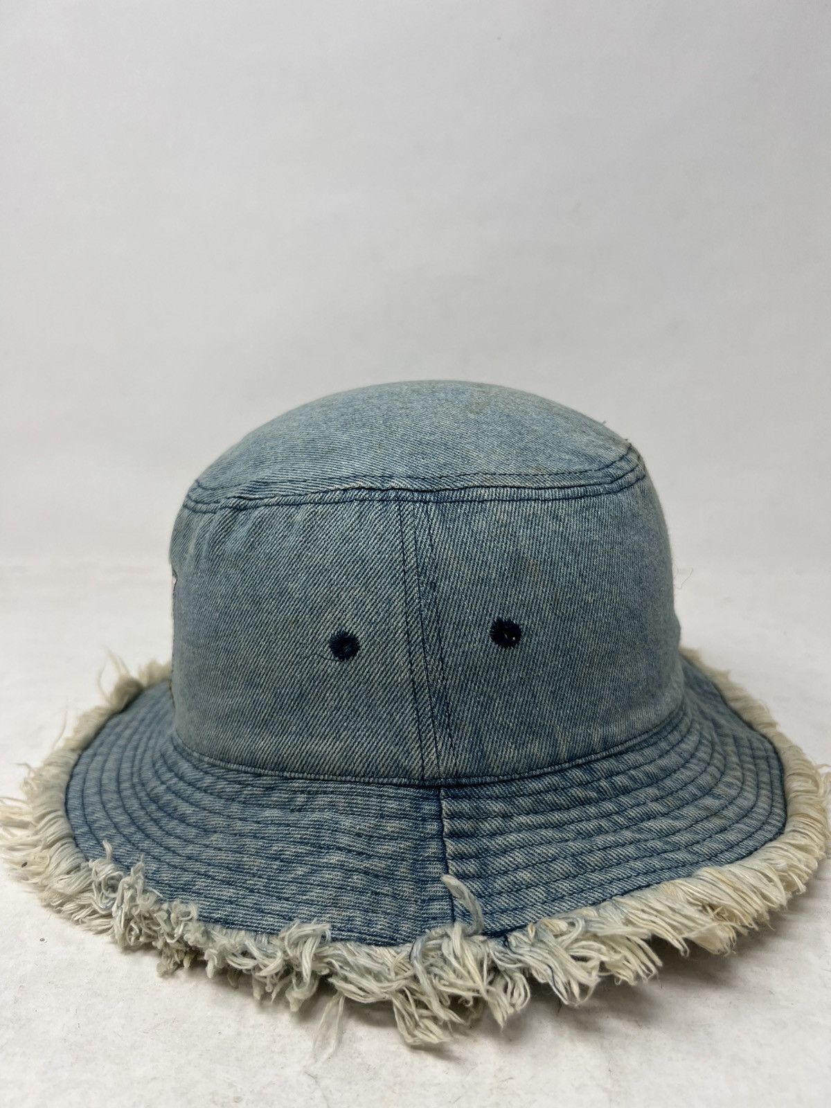 Vintage Tom & Jerry Frayed Distressed Denim Bucket Hat Cap Size ONE SIZE - 2 Thumbnail