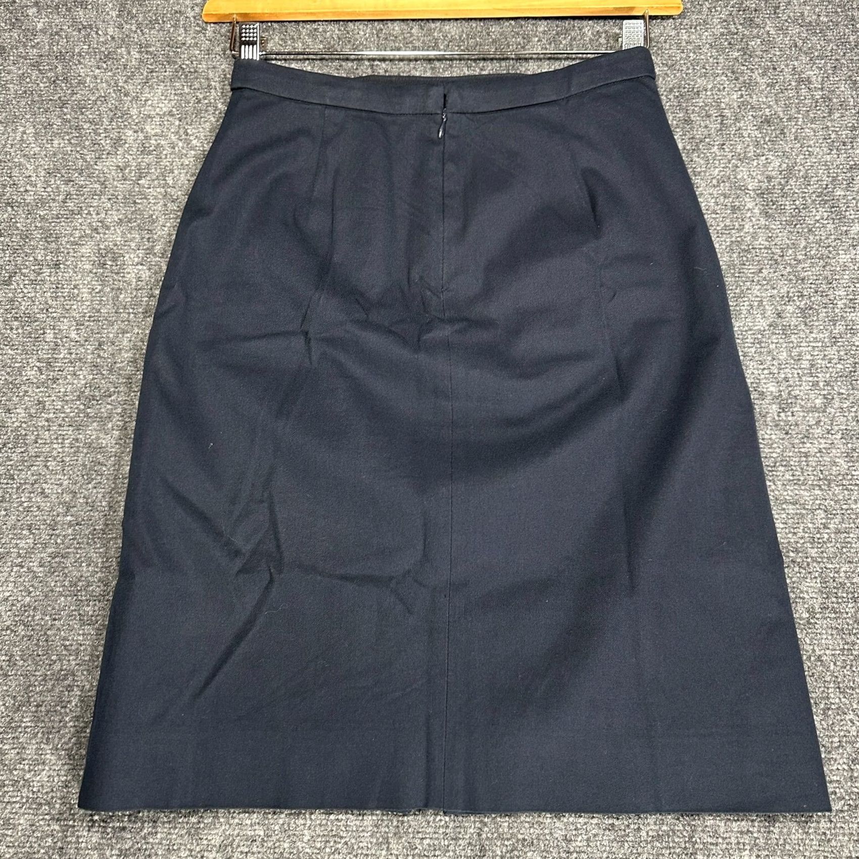 J.Crew J.CREW Skirt Womens 0 A-Line Cotton Blend Back Zip Lined Vent Blue Size 25" / US 0 / IT 36 - 6 Thumbnail