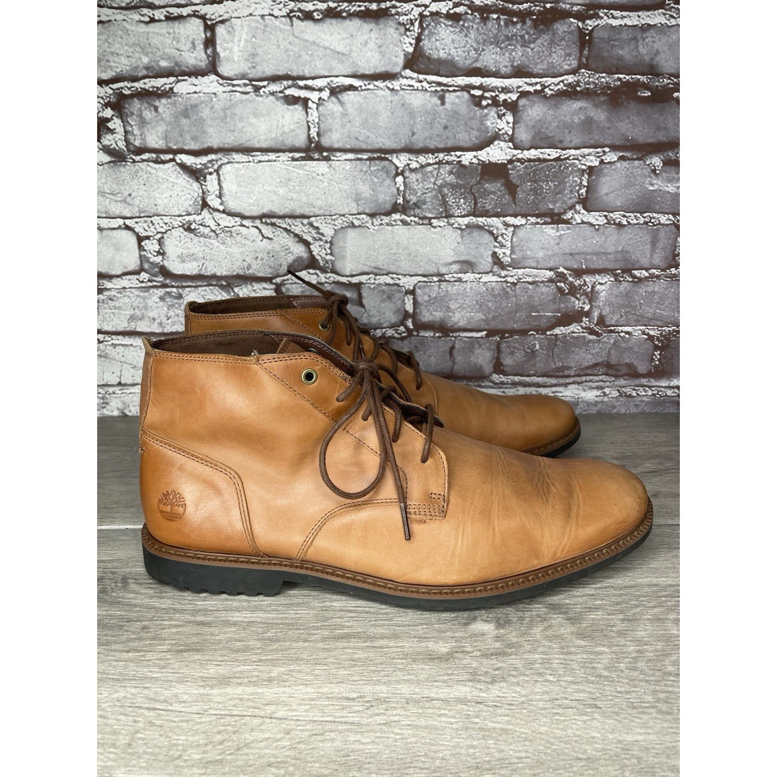 Timberland Timberland Lafayette Park Brown Leather Chukka Lace Up Boots Size US 12 / EU 45 - 2 Thumbnail