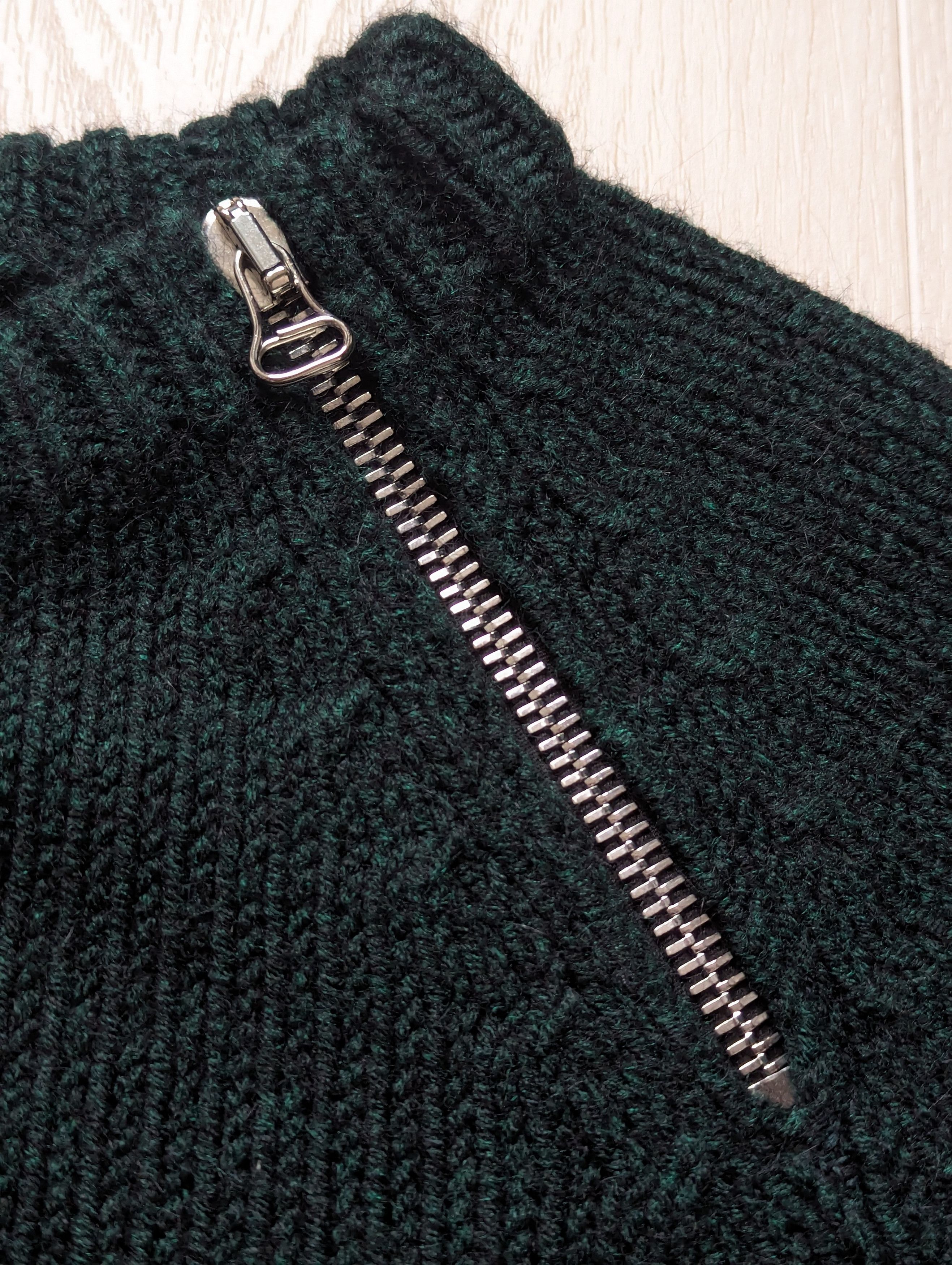 Raf Simons Raf Simons AW20/21 Letter Patch Knit Sweater — Dark Green Size US S / EU 44-46 / 1 - 5 Thumbnail